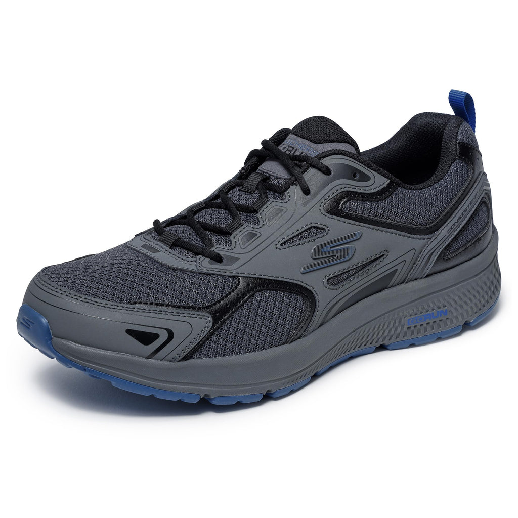 Skechers mens Go Run Consistent - Performance Running & Walking Shoe Sneaker, Charcoal/Blue, 11 US - Image 1