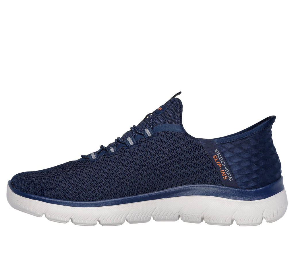 Skechers Men's Summits High Range Hands Free Slip-in Sneaker, Navy, 12 Wide - Image 11