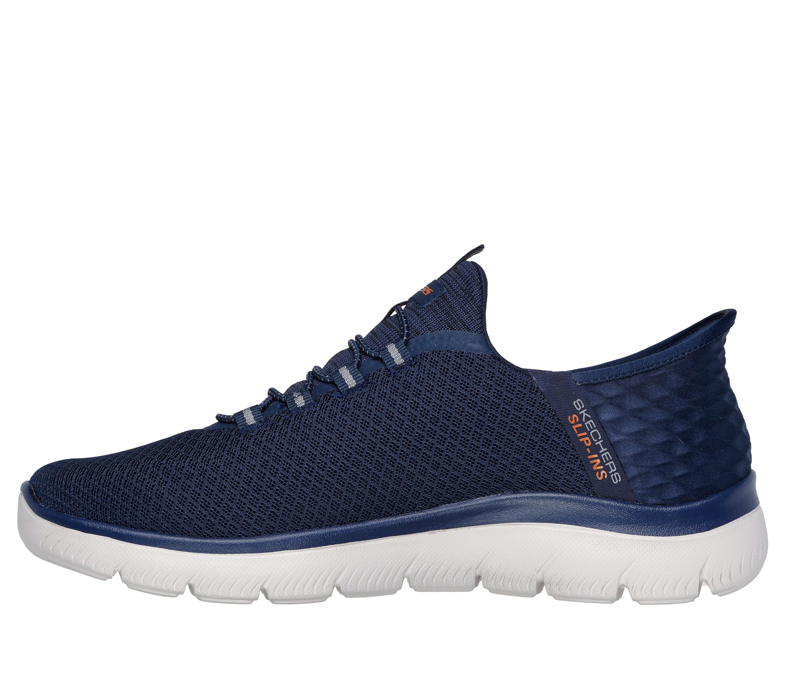 Skechers Men's Summits High Range Hands Free Slip-in Sneaker, Navy, 12 Wide - Image 11