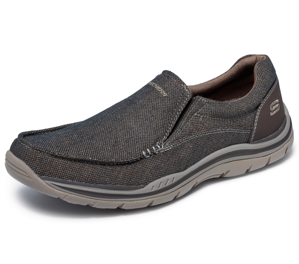 Skechers mens Expected Avillo Moccasin, Dark Brown, 10.5 US - Image 1