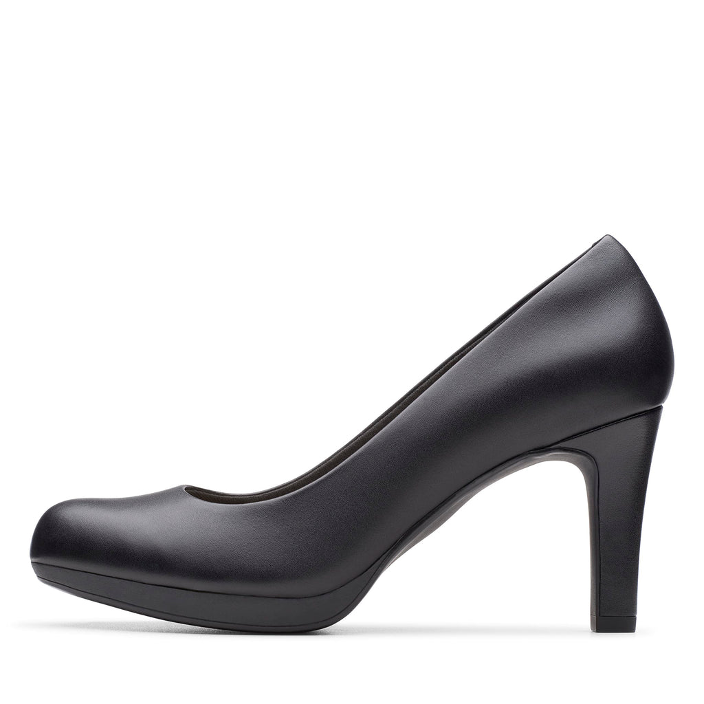 Clarks womens Adriel Viola Dress Pump, Black Leather, 7.5 US - Image 1