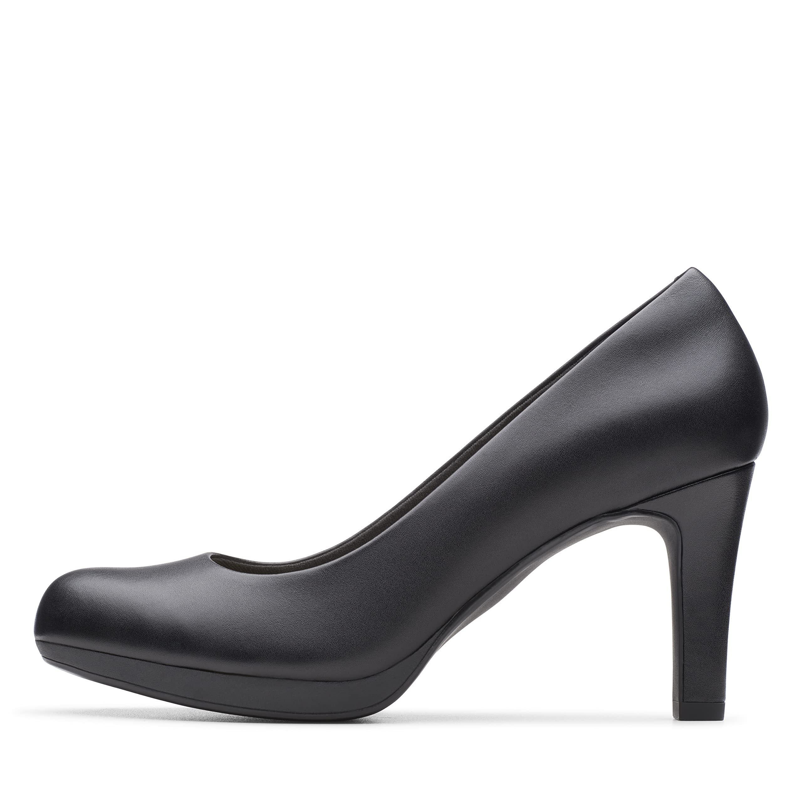Clarks womens Adriel Viola Dress Pump, Black Leather, 7.5 US - Image 1
