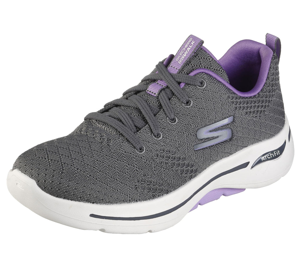 Skechers Women's Go Walk Arch Fit Unify, Gray/Lavender, 8.5 - Image 1