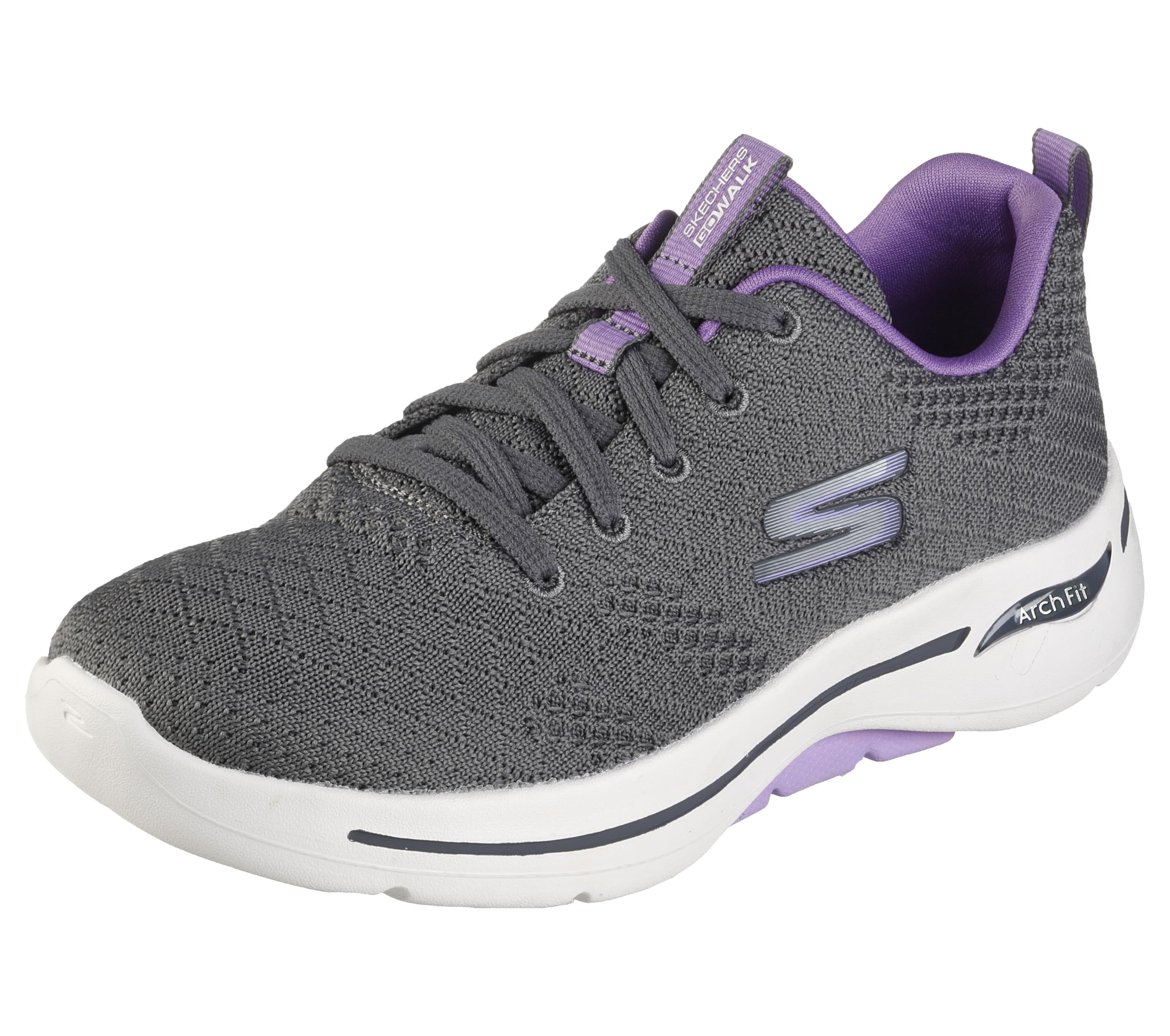 Skechers Women's Go Walk Arch Fit Unify, Gray/Lavender, 8.5 - Image 1