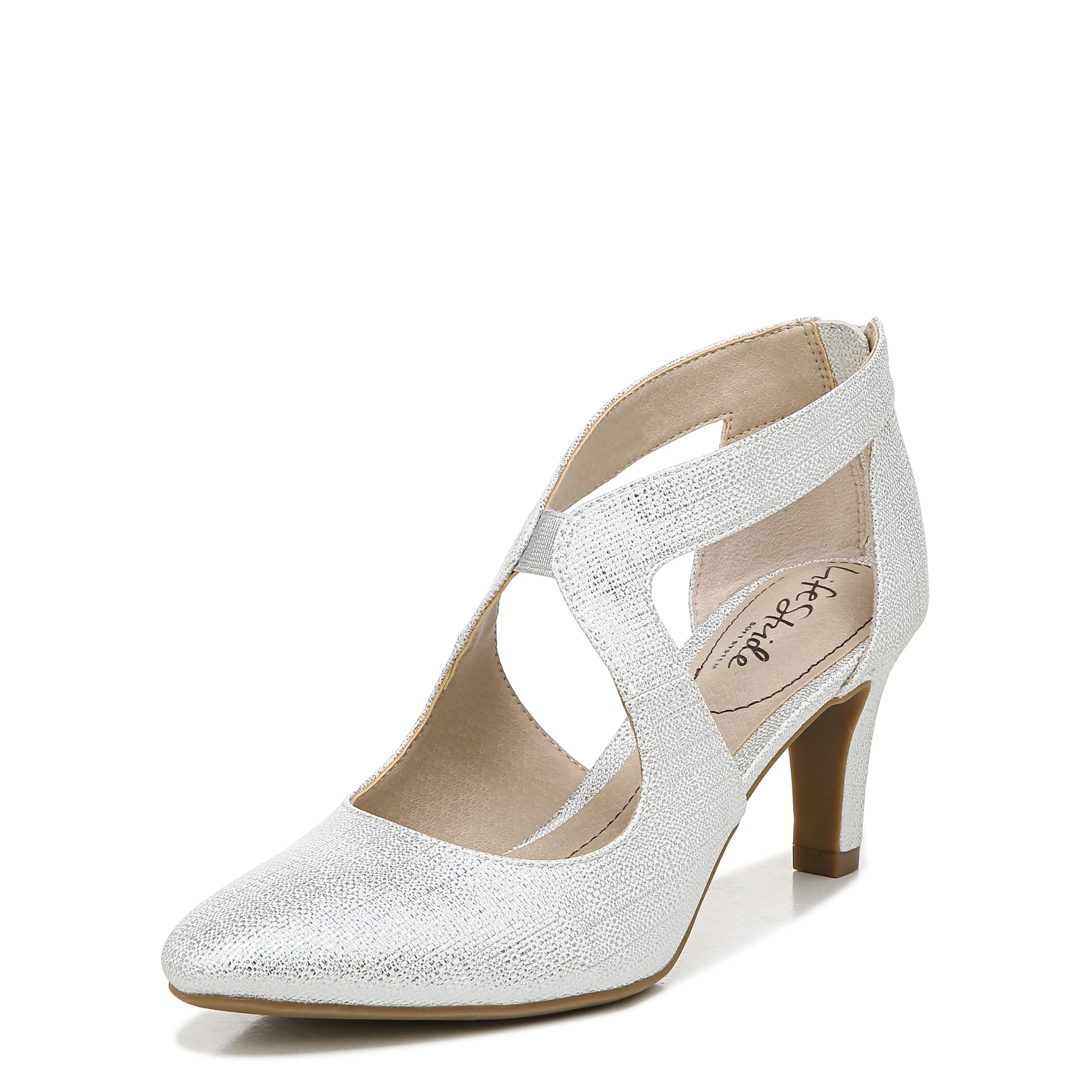LifeStride Women's Giovanna 2 Pump Silver 8 W - Image 1