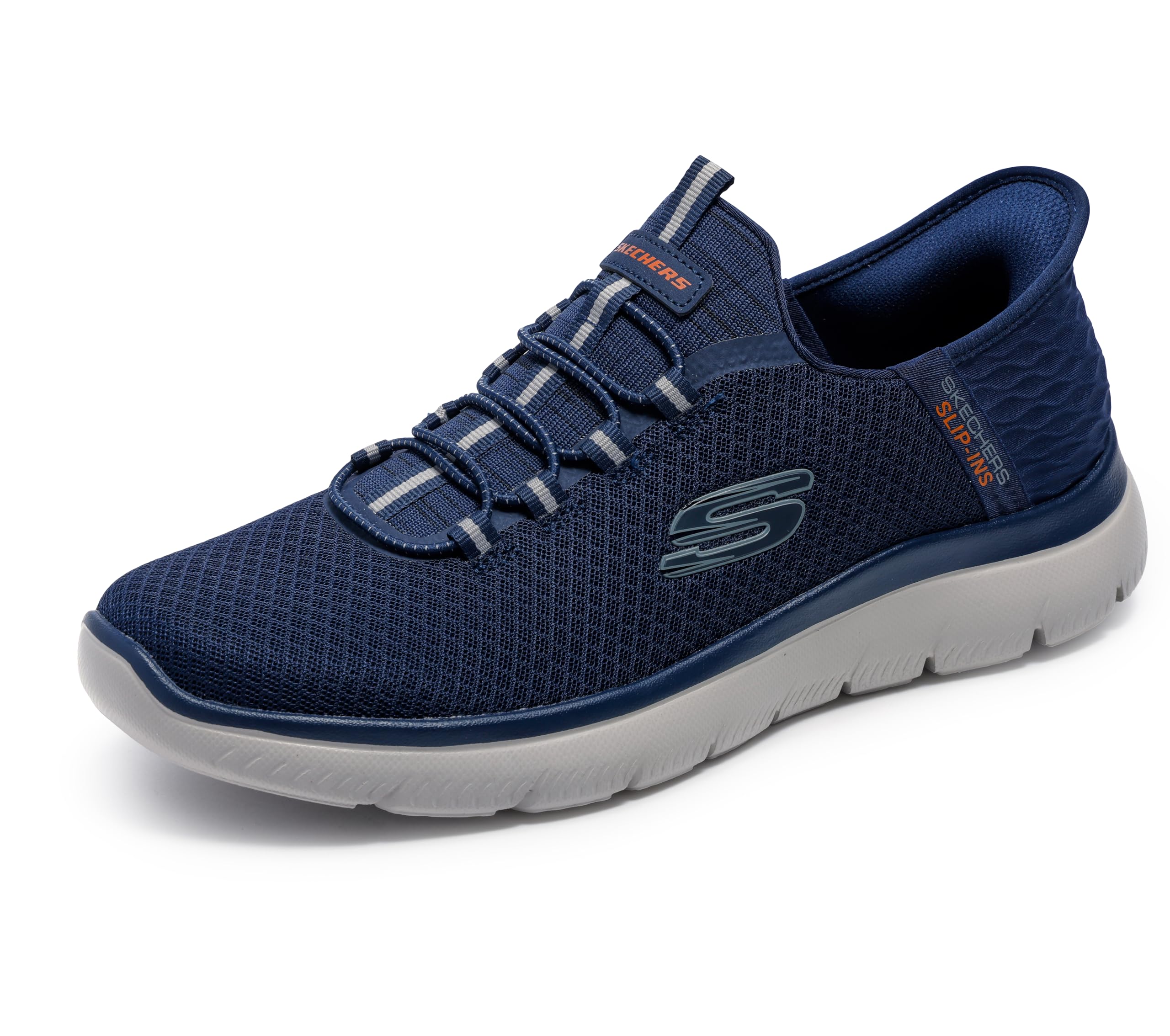 Skechers Men's Summits High Range Hands Free Slip-in Sneaker, Navy, 9 Wide - Image 1