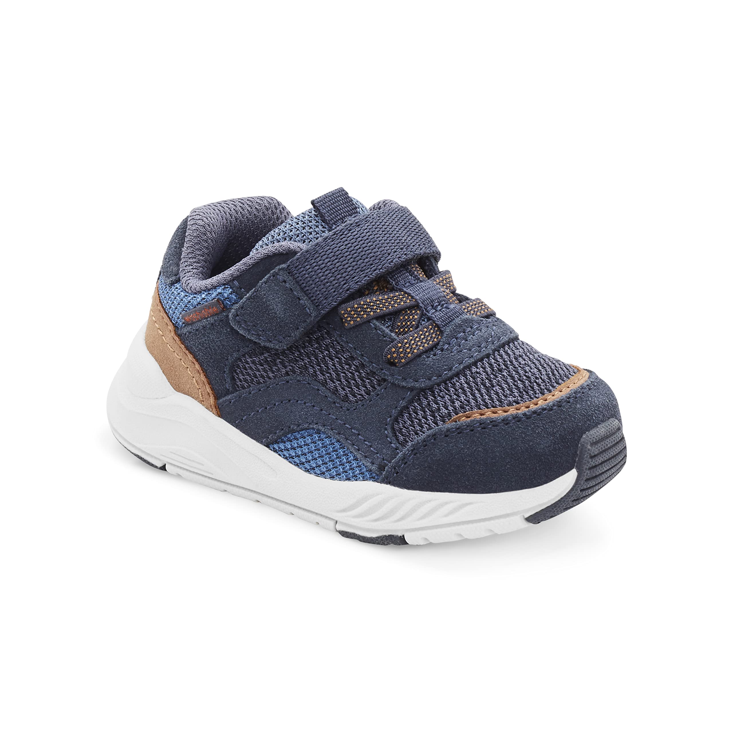 Stride Rite Boys M2P Brighton Sneaker, Navy - Image 1
