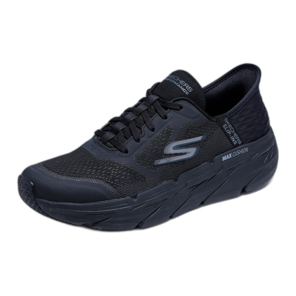Men's Skechers Max Cushioning Slip-Ins 9 X-Wide Black Running Shoes