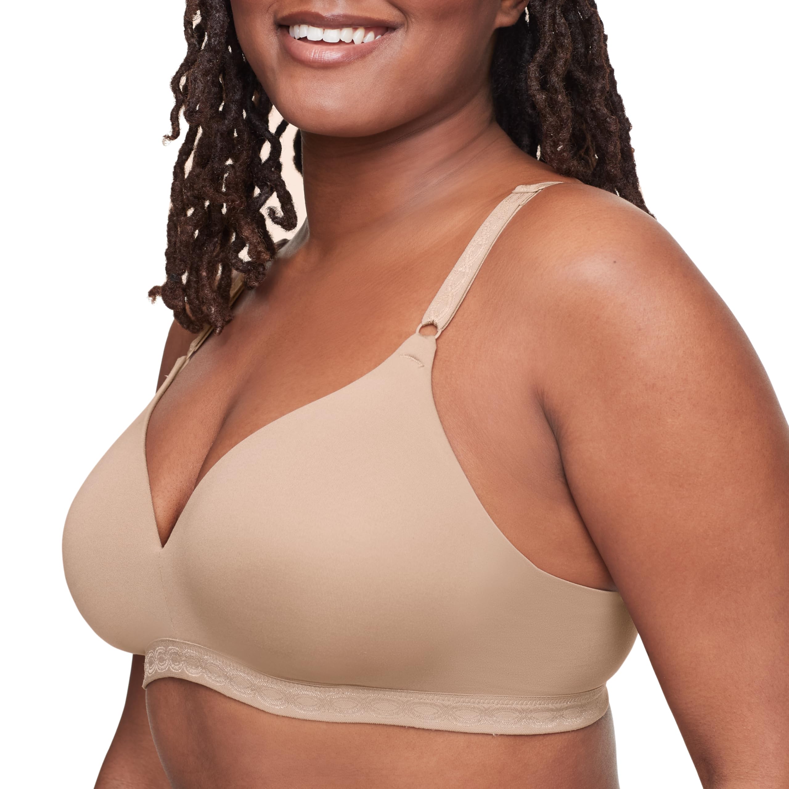 Warner's Women's Cloud 9 Super Soft Wireless Lightly Lined Comfort Bra 1269, Toasted Almond, 32C - Image 1