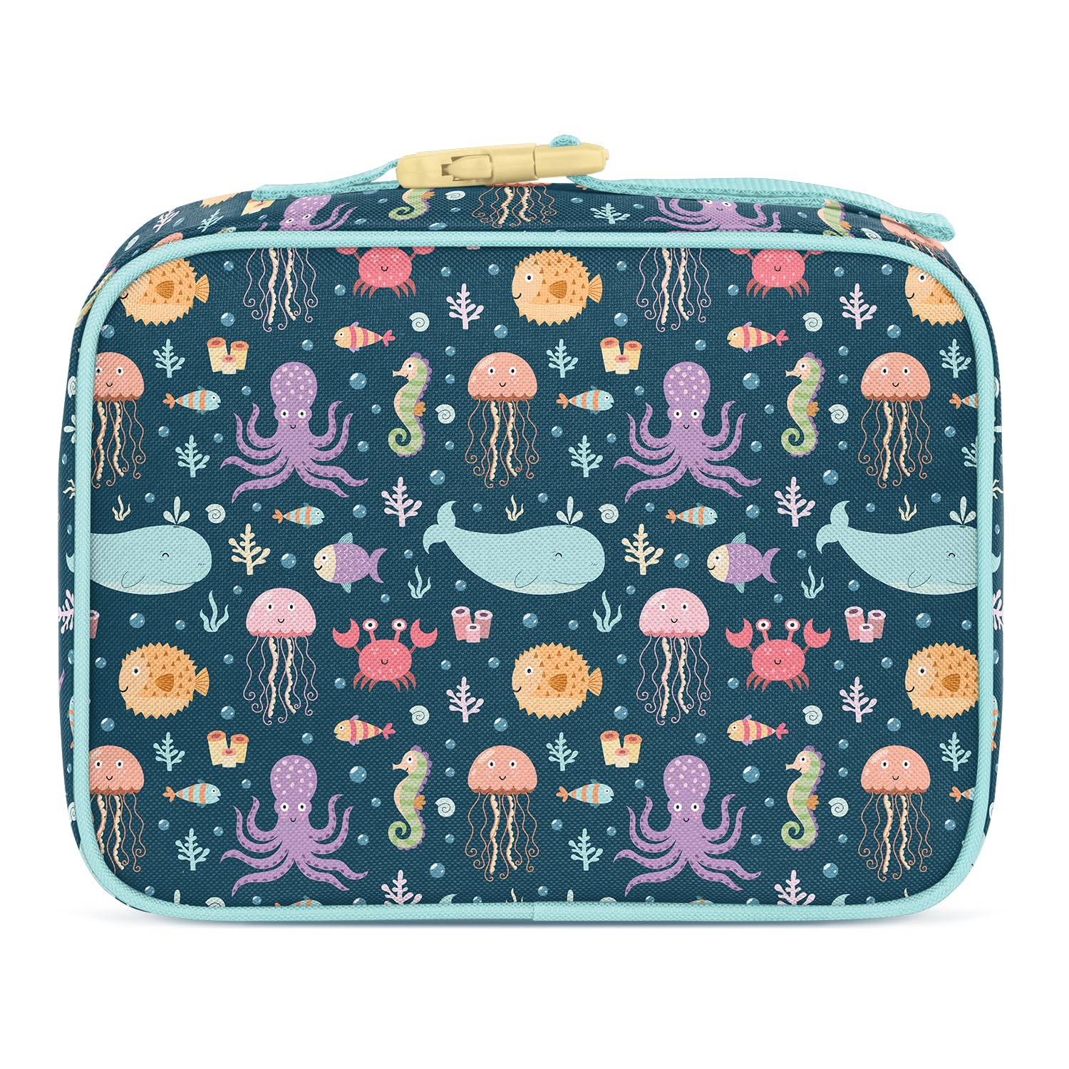Simple Modern Kids Lunch Box for School | Reusable Insulated Lunch Bag for Toddler, Girl, and Boy | Meal Containers with Exterior & Interior Pockets | Hadley Collection | Under the Sea - Image 2