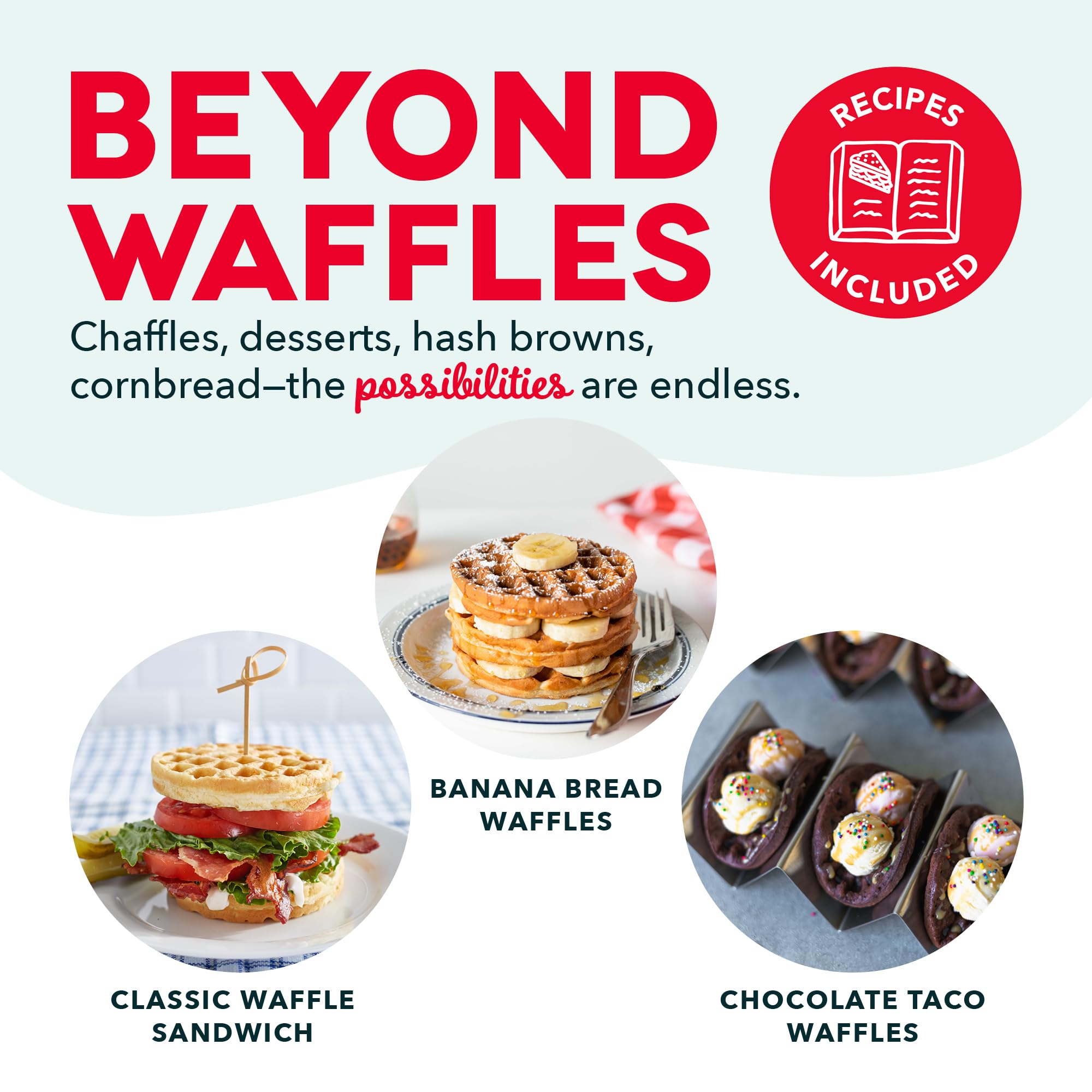 DASH Mini Waffle Maker - 4” Waffle Mold, Nonstick Waffle Iron with Quick Heat-Up, Nonstick Surface - Perfect Mini Waffle Maker for Kids and Families, Just Add Batter (Black) - Image 5