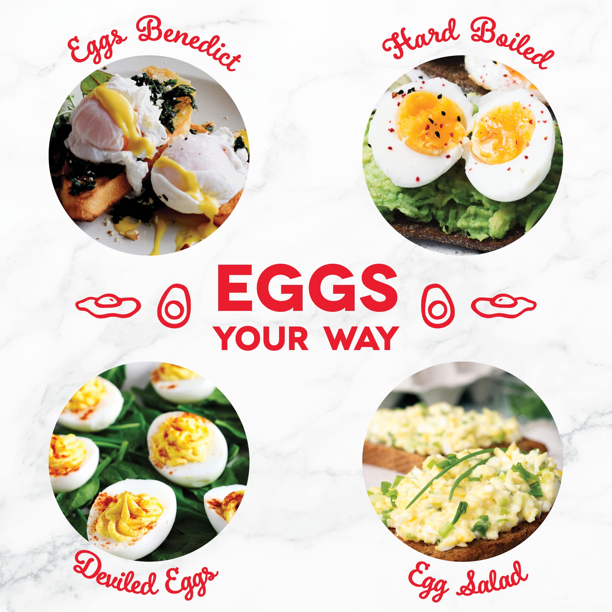DASH Rapid Egg Cooker: 6 Egg Capacity Electric Egg Cooker for Hard Boiled Eggs, Poached Eggs, Scrambled Eggs, or Omelets with Auto Shut Off Feature - Black - Image 5