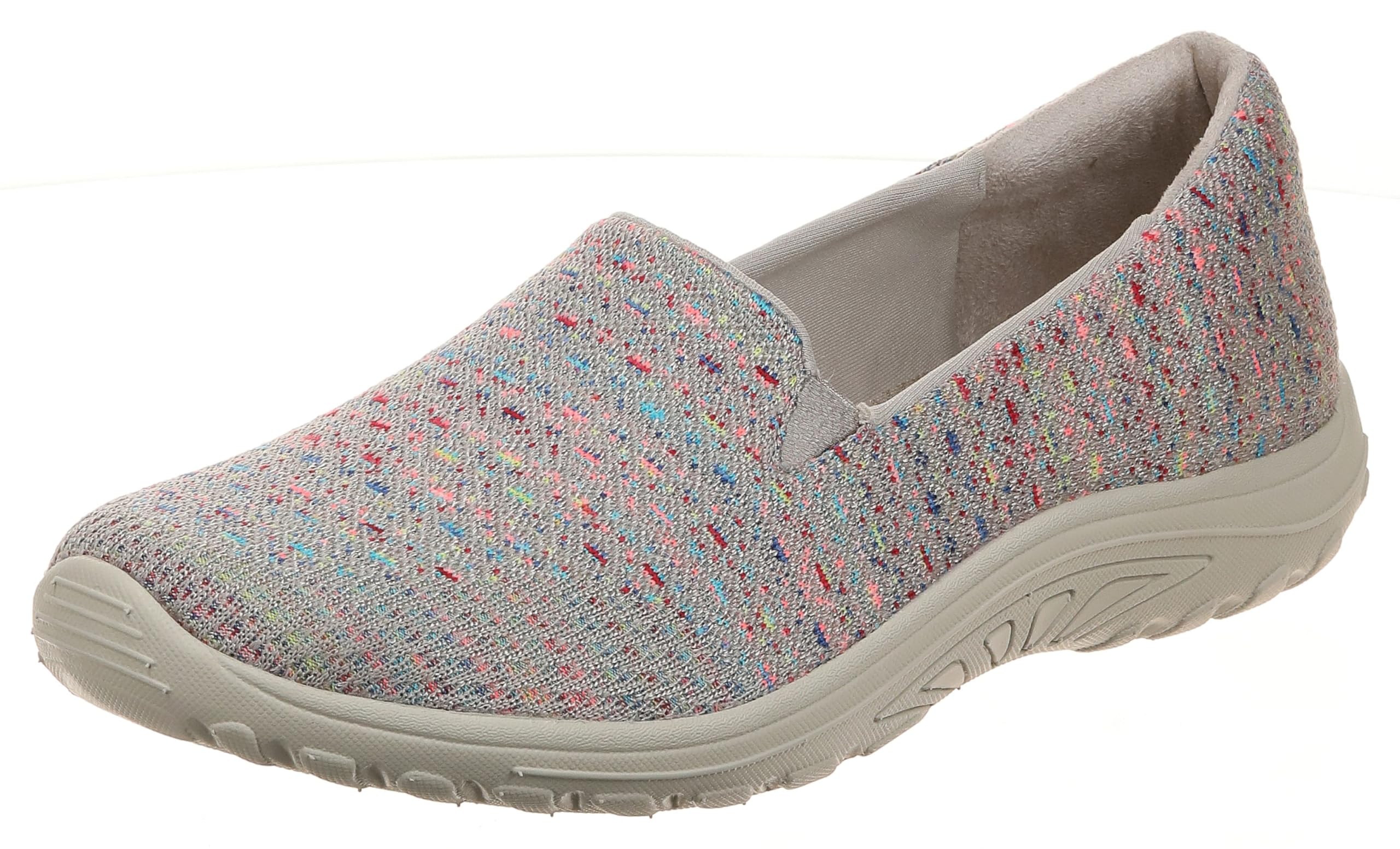Skechers Women's Reggae Fest-Wicker-Engineered Knit Twin Gore Slip on (Willows) Loafer Flat, Taupe, 7 - Image 1