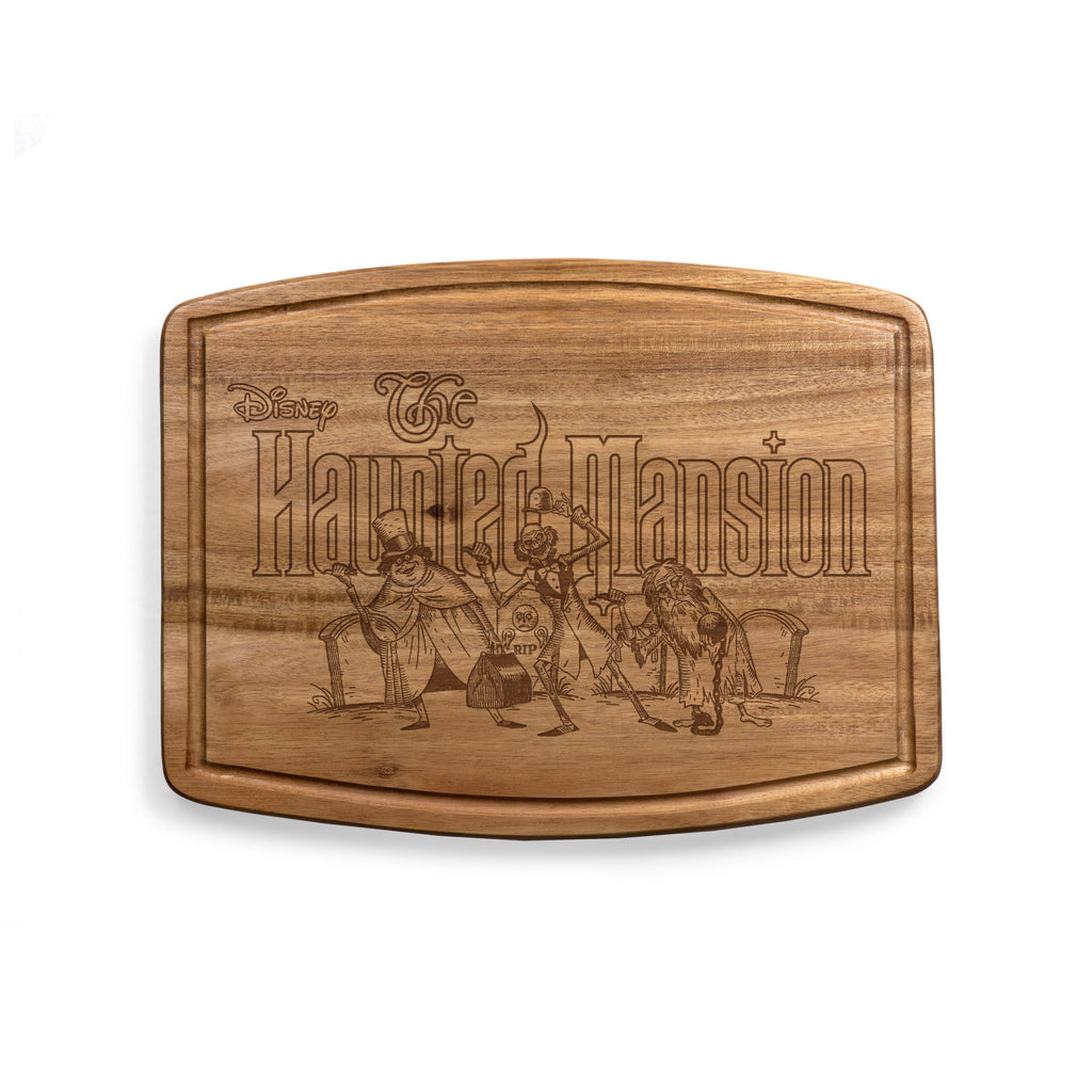 PICNIC TIME Disney Haunted Mansion Ovale Acacia Cutting Board, (Acacia Wood) - Image 1