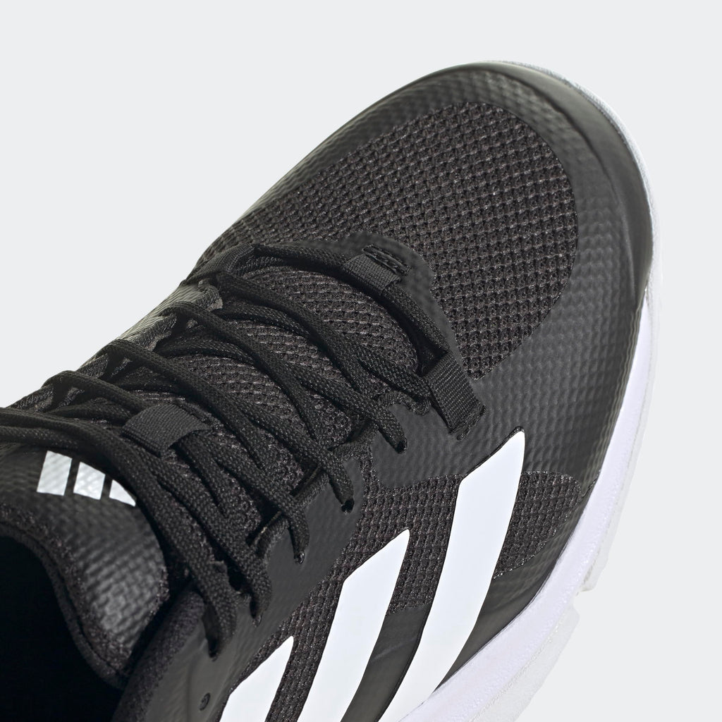 adidas Men's Court Team Bounce 2.0 Indoor Shoe, Black/White/Black, 13 - Image 5
