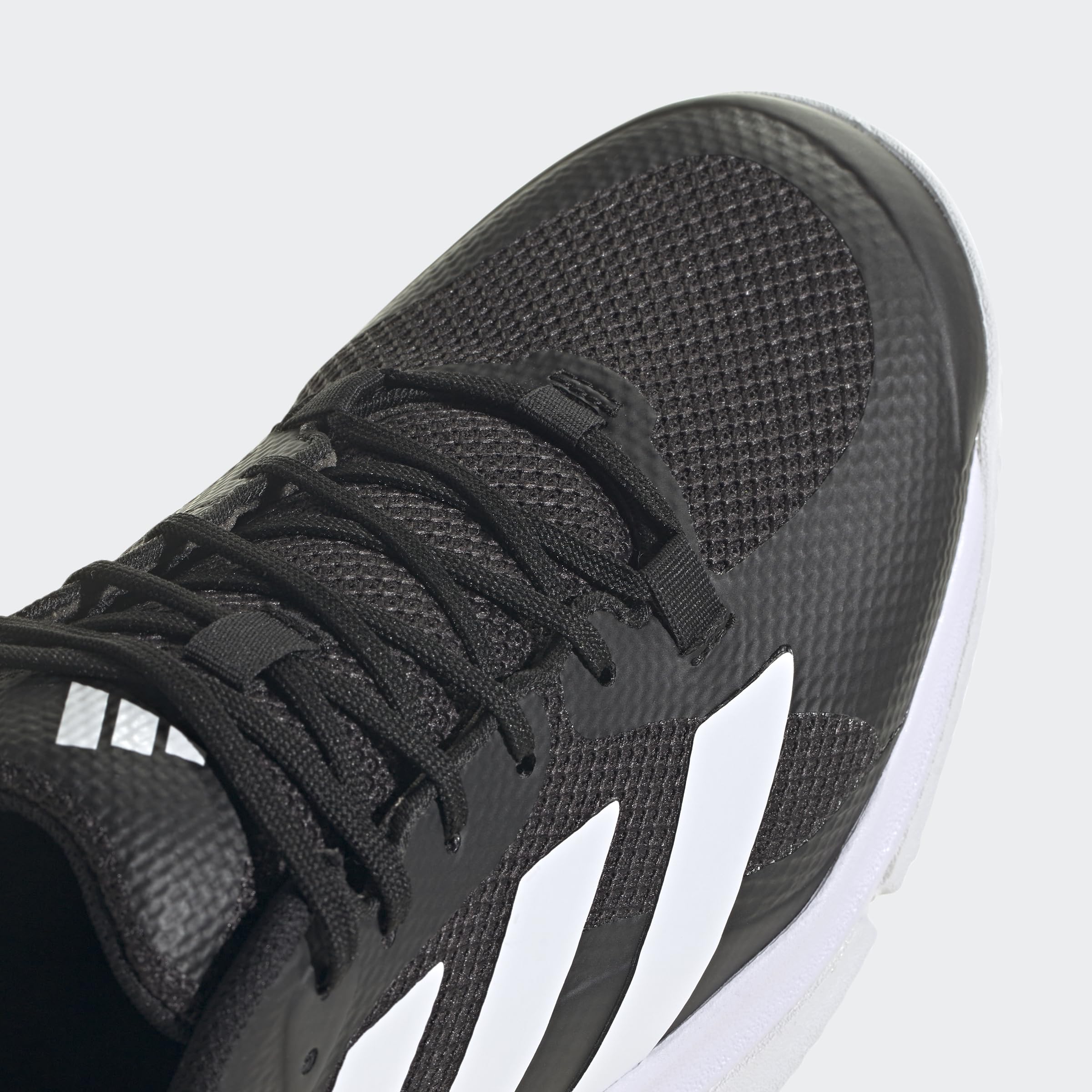 adidas Men's Court Team Bounce 2.0 Indoor Shoe, Black/White/Black, 13 - Image 5