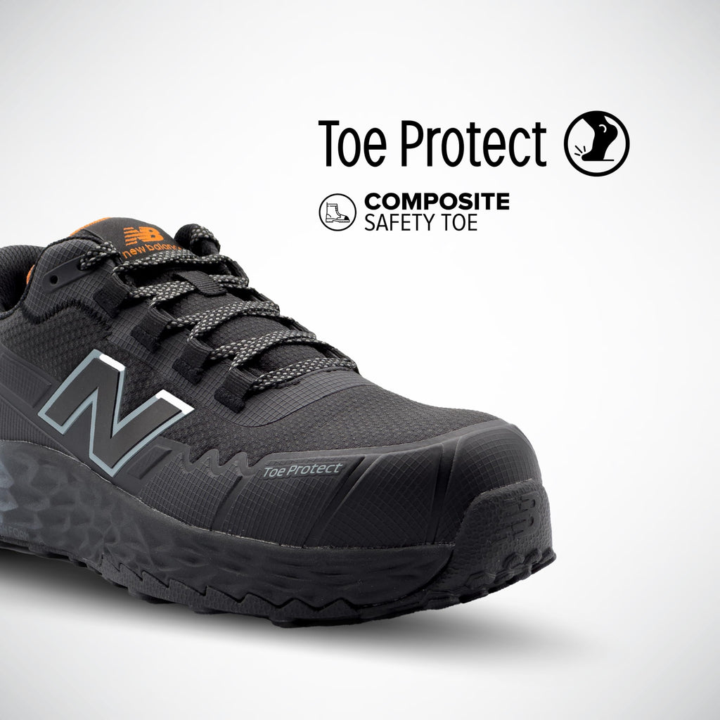 New Balance Work & Safety Cremorne Fresh Foam Low - Composite Toe Women's Shoes Black/Grey : 9.5 D - Wide, Synthetic - Image 13