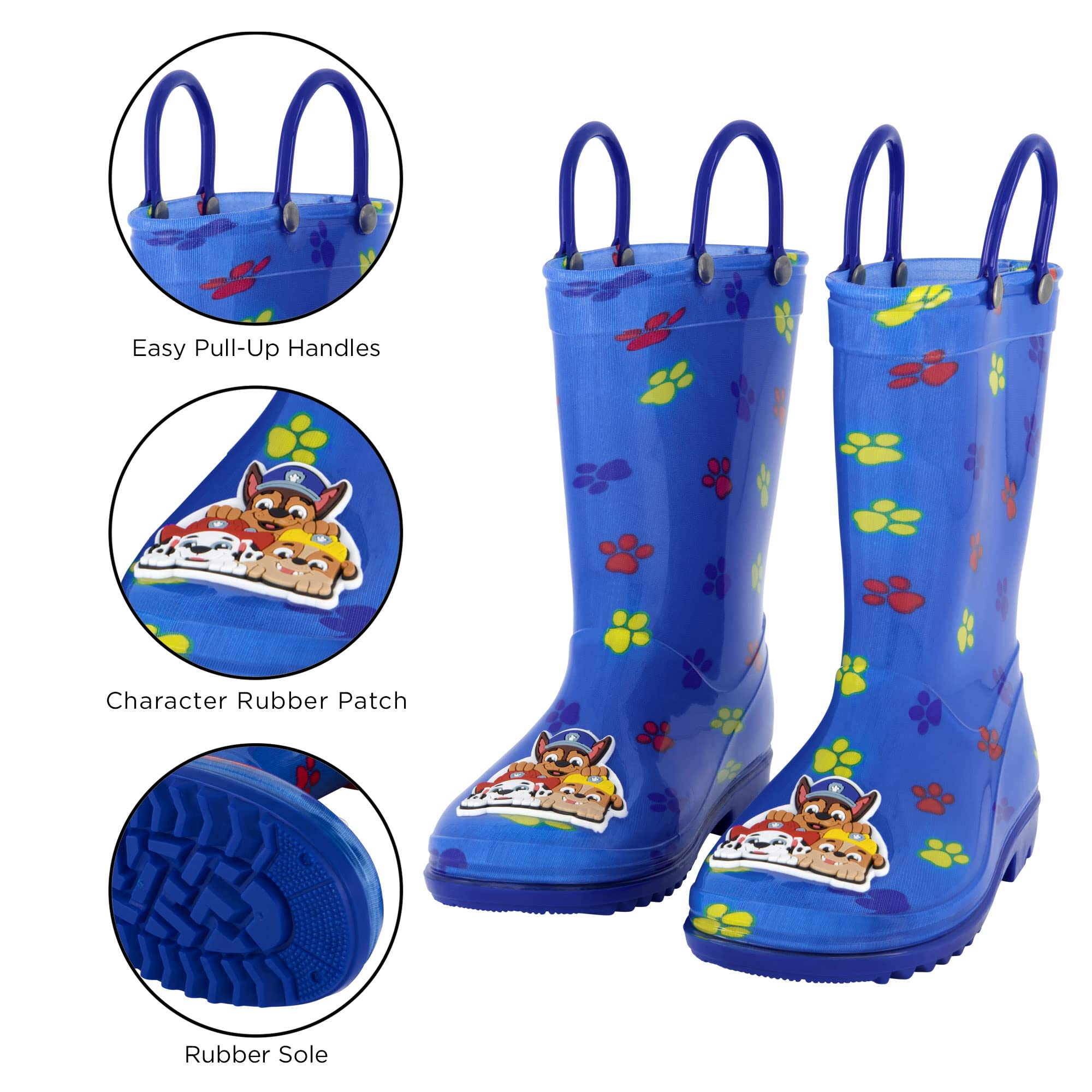 Nickelodeon Boys Paw Patrol Toddler Rain Boots with Soft Removable Liner Snow, 11 Little Kid - Image 2