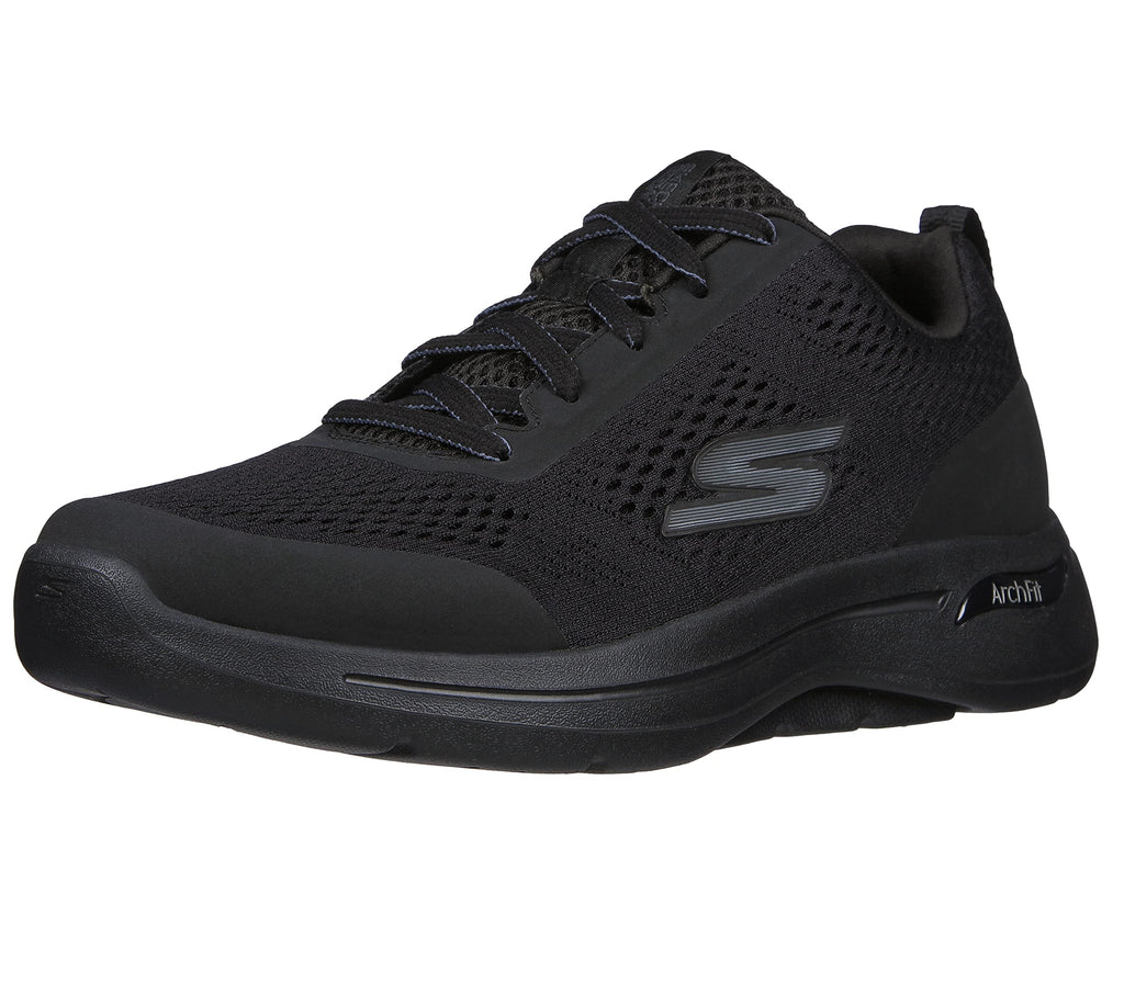 Skechers Men's Go Walk Arch Fit Idyllic Sneaker, Black, 9