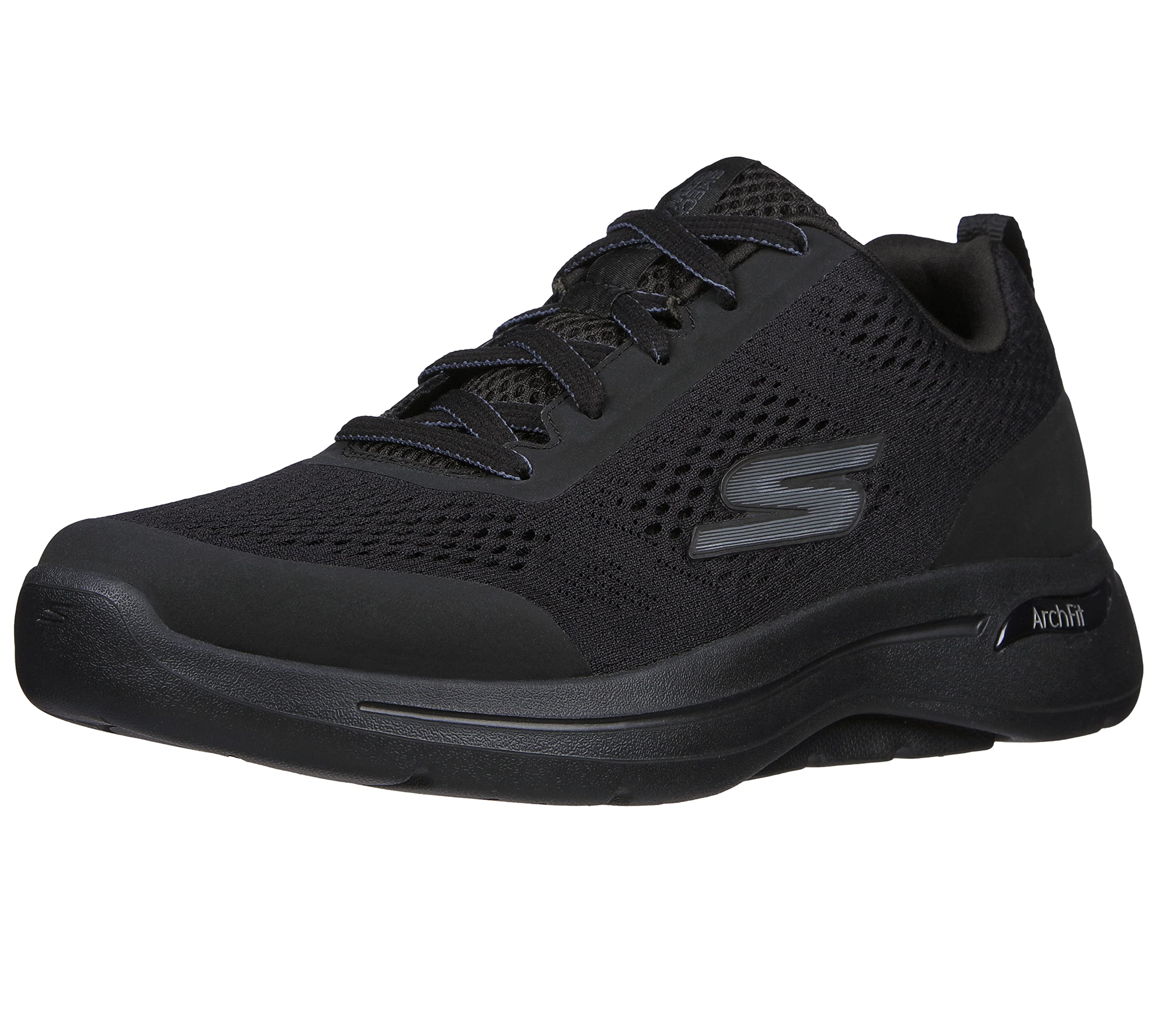 Skechers Men's Go Walk Arch Fit Idyllic Sneaker, Black, 9
