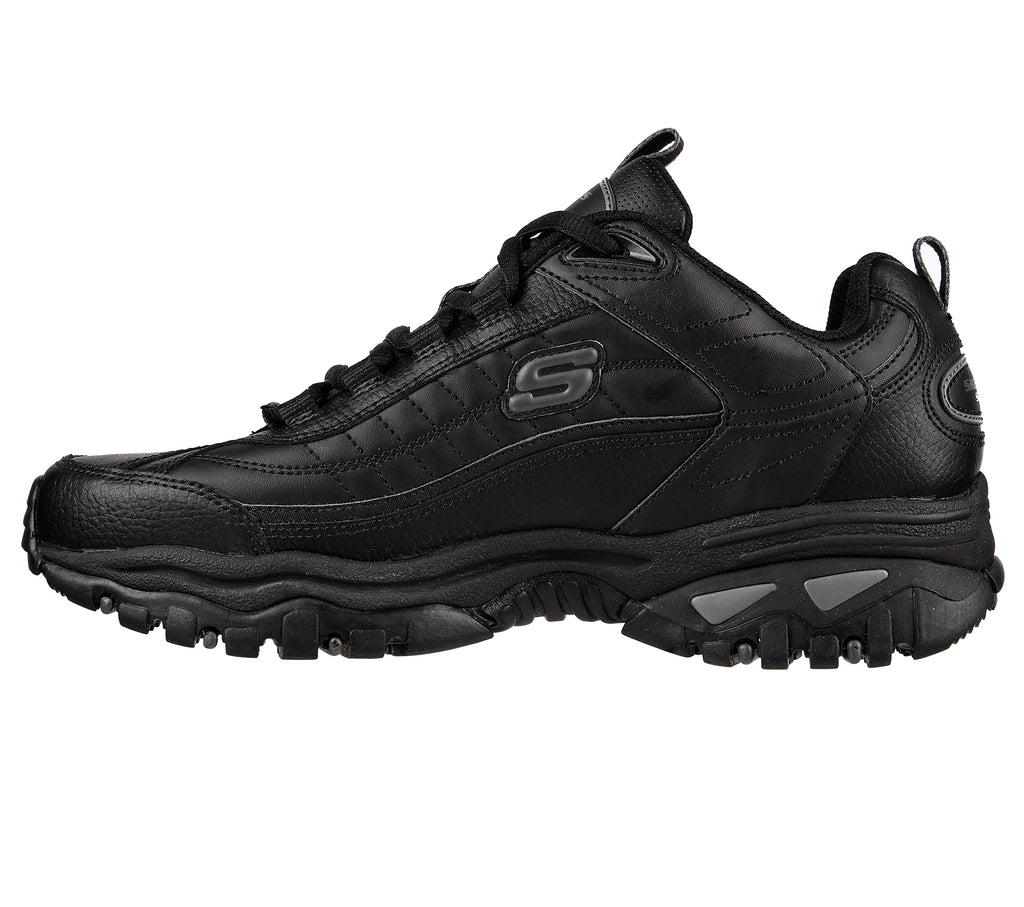 Skechers mens Energy Afterburn Shoes Lace-Up Sneaker, Black/Grey, 14 - Image 1