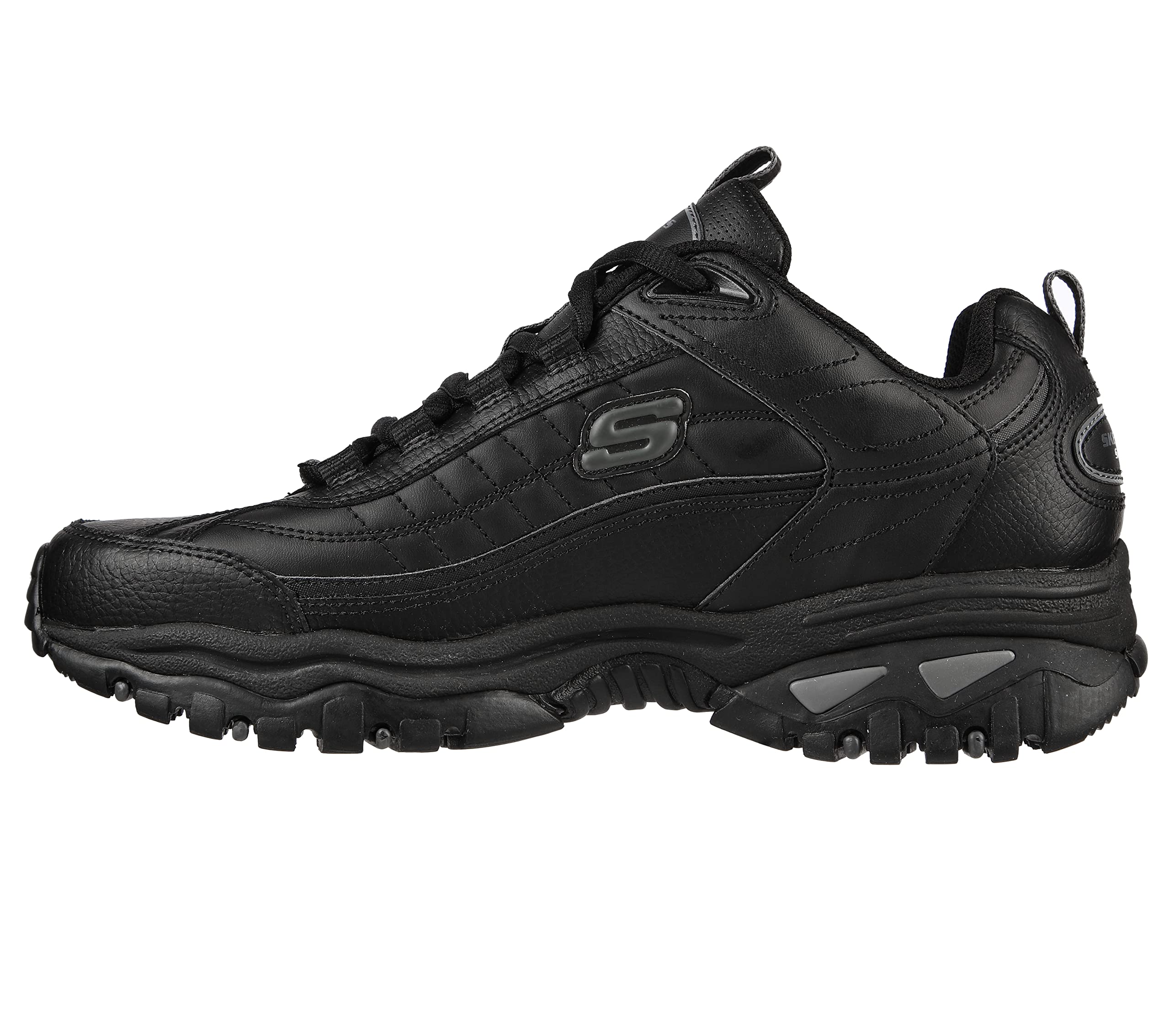 Skechers mens Energy Afterburn Shoes Lace-Up Sneaker, Black/Grey, 14 - Image 1