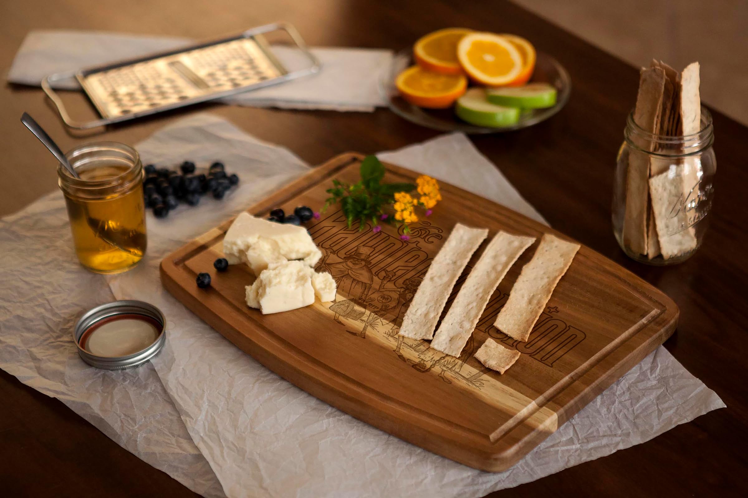 PICNIC TIME Disney Haunted Mansion Ovale Acacia Cutting Board, (Acacia Wood) - Image 5