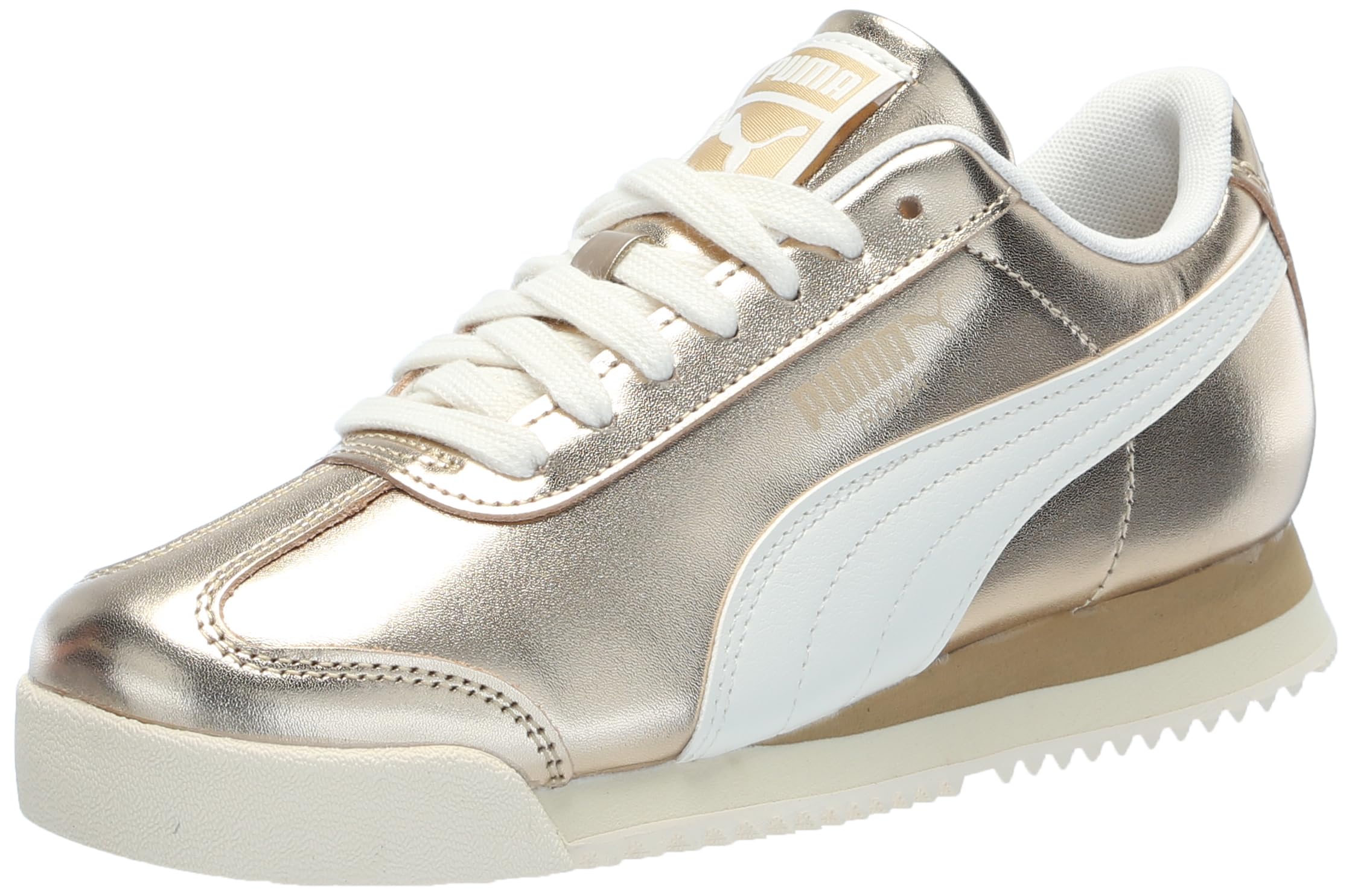 PUMA Women's Roma Shoes, Gold-Warm White, 10 - Image 1