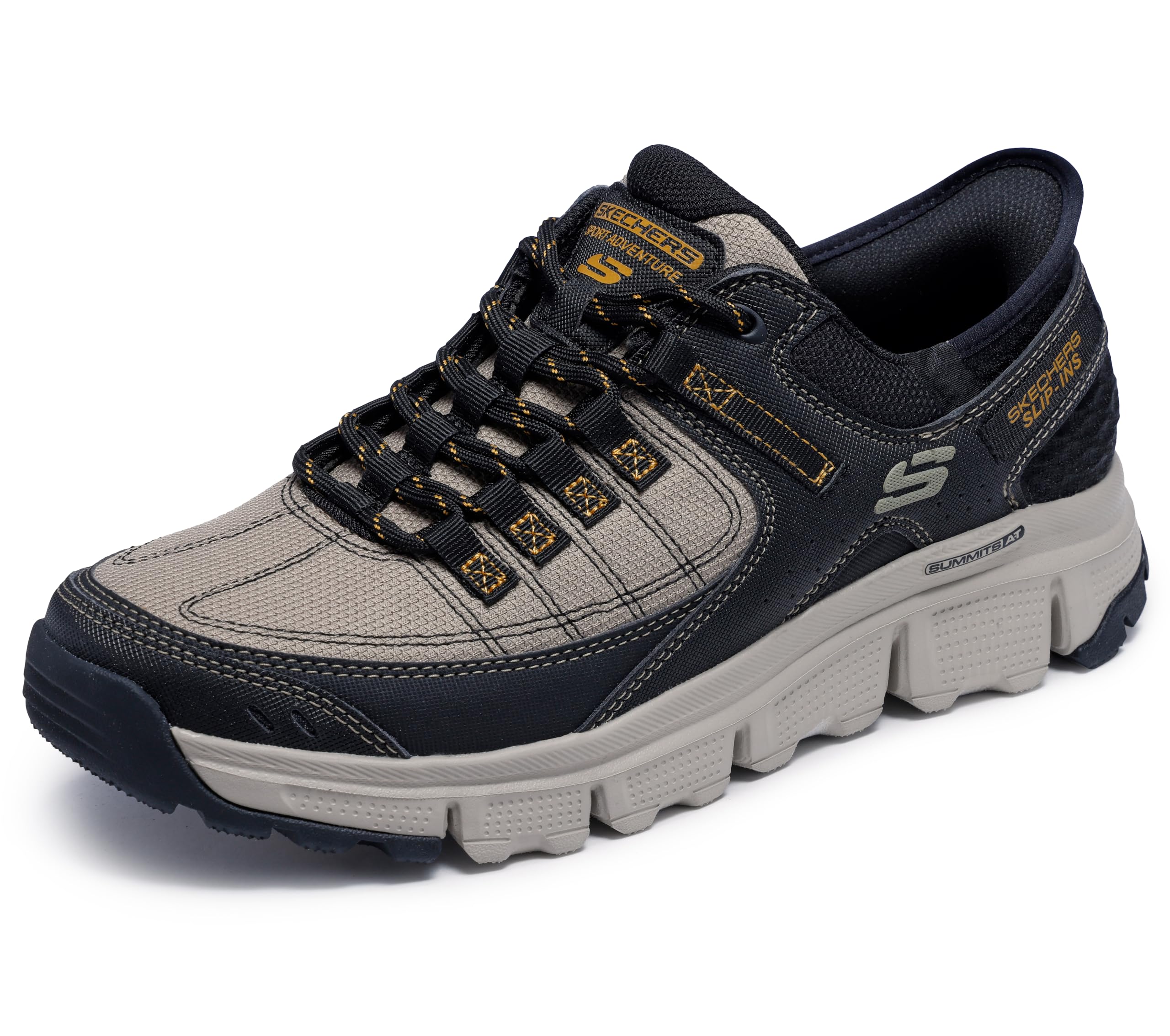 Skechers Men's Summits at Hands Free Slip-in Sneaker,Taupe/Black,8.5 - Image 1