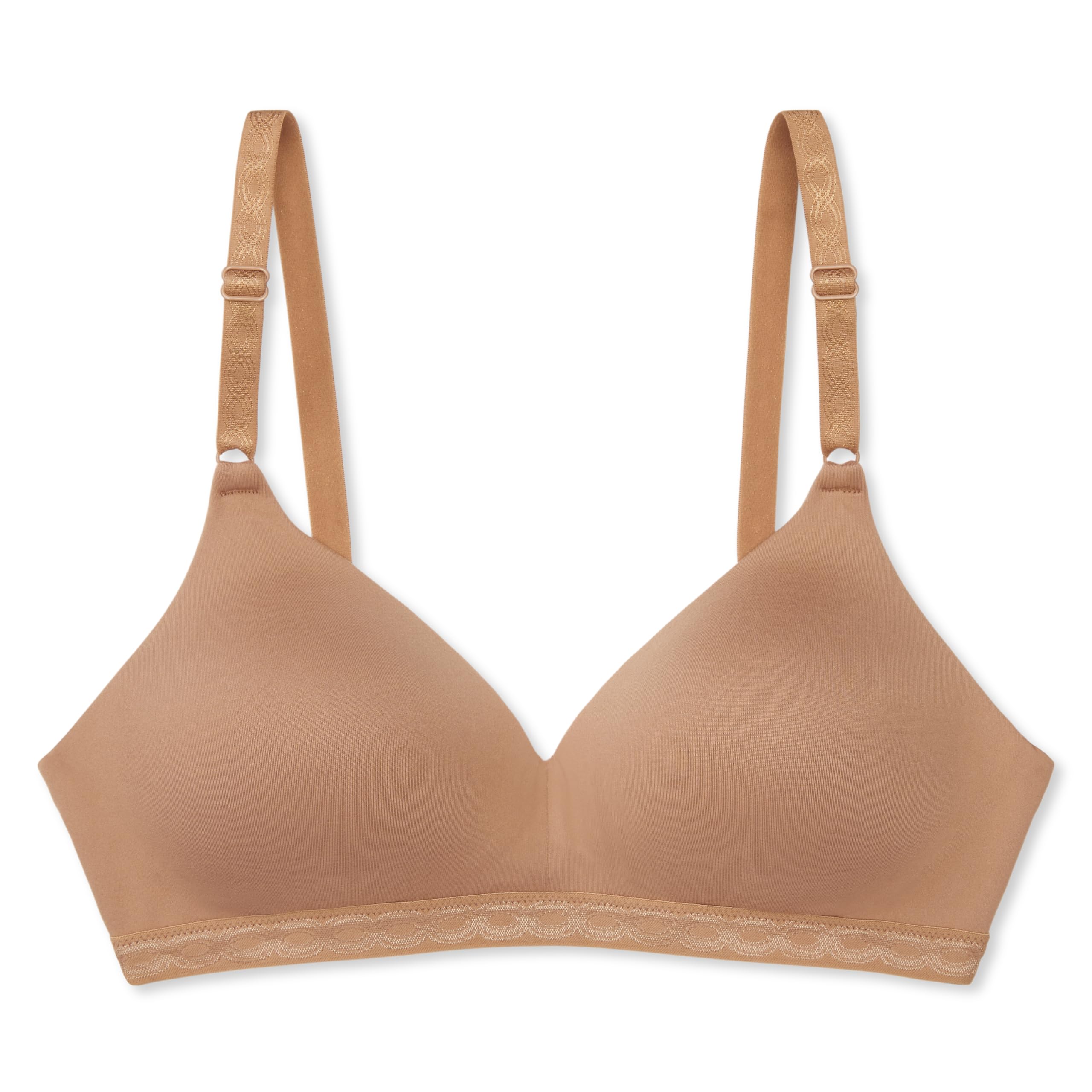 Warner's Women's Cloud 9 Super Soft Wireless Lightly Lined Comfort Bra 1269, Toasted Almond, 32C - Image 4