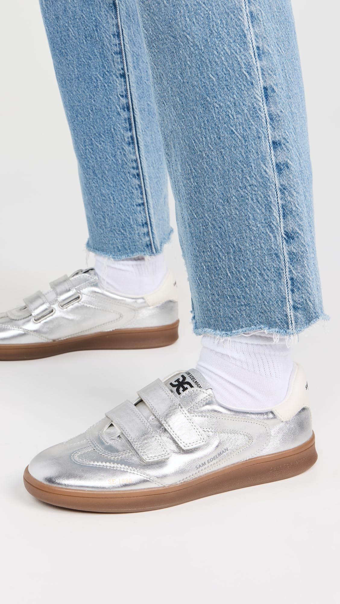 Sam Edelman Women's Talia Sneaker Soft Silver 8 Medium - Image 3