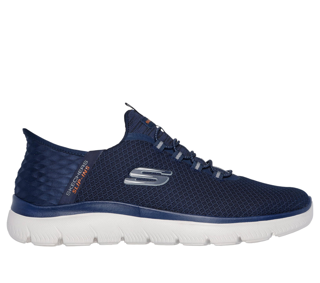 Skechers Men's Summits High Range Hands Free Slip-in Sneaker, Navy, 12 Wide - Image 10