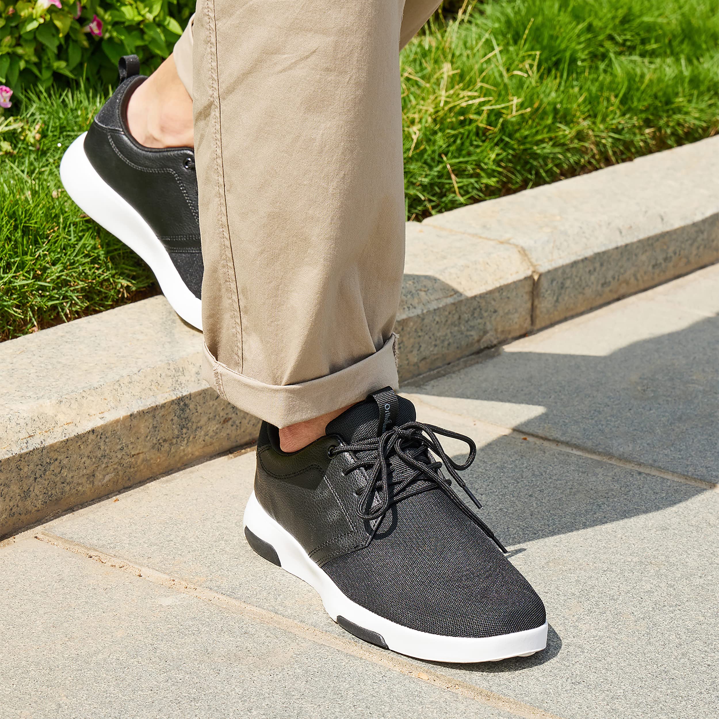 Men's Orthopedic Fashion Sneakers with Arch Support: Adjustable Lace Up Design Walking Shoes with Supportive - Image 5