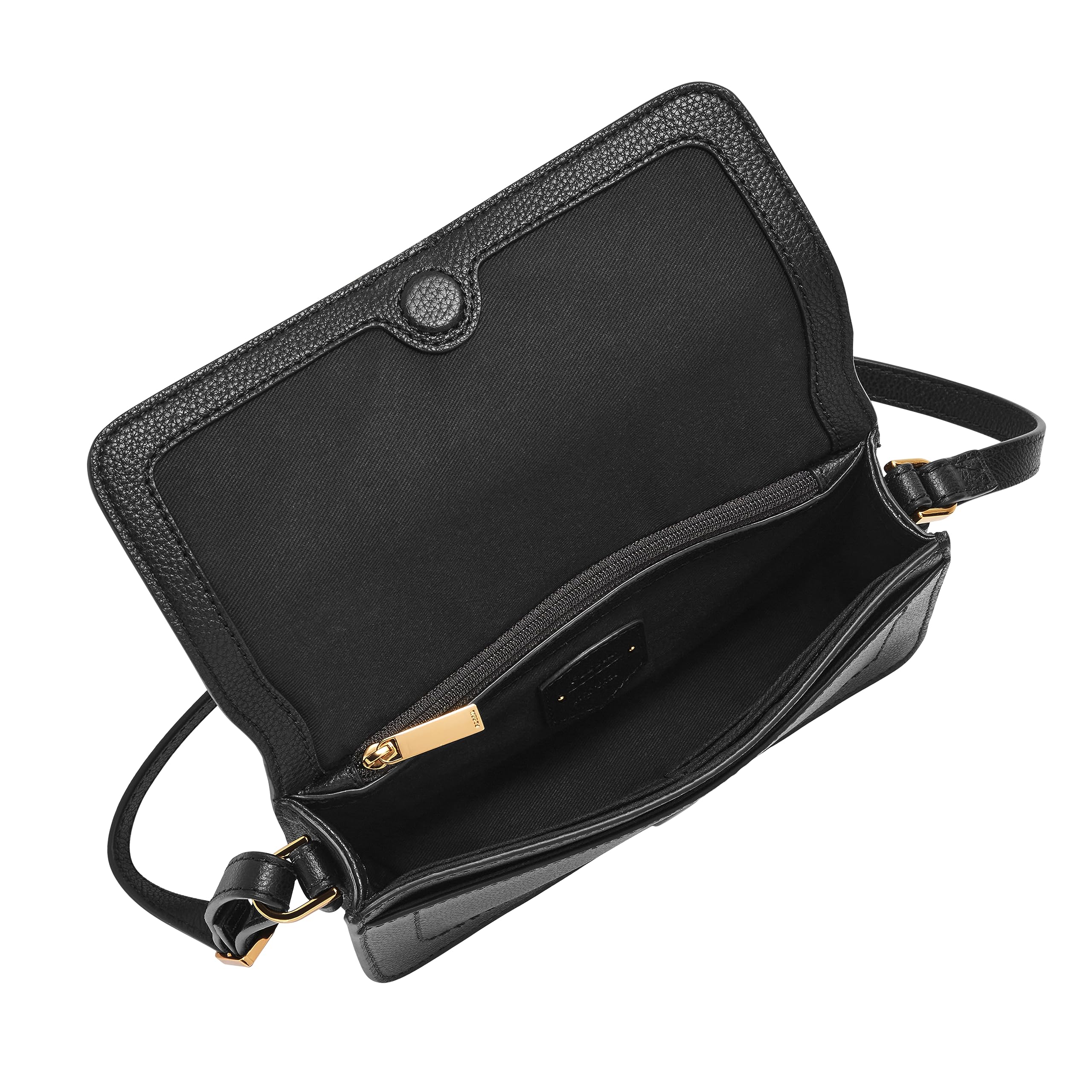 Fossil Zoey Crossbody Bag, Black Medium - Image 2