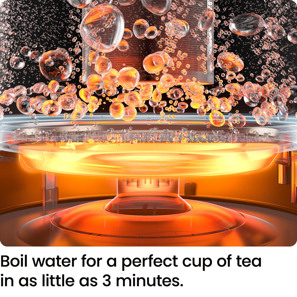 Chefman Electric Kettle with Tea Infuser, 1L 1500W, Removable Lid for Easy Cleaning, Boil-Dry Protection, Stainless Steel Filter, BPA Free, Auto Shut Off Hot Water Boiler, Small Electric Tea Kettle - Image 2