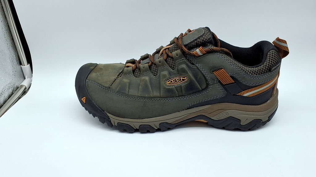 KEEN Men's Targhee 3 Low Height Waterproof Hiking Shoes, Black Olive/Golden Brown, 10.5 US - Image 2