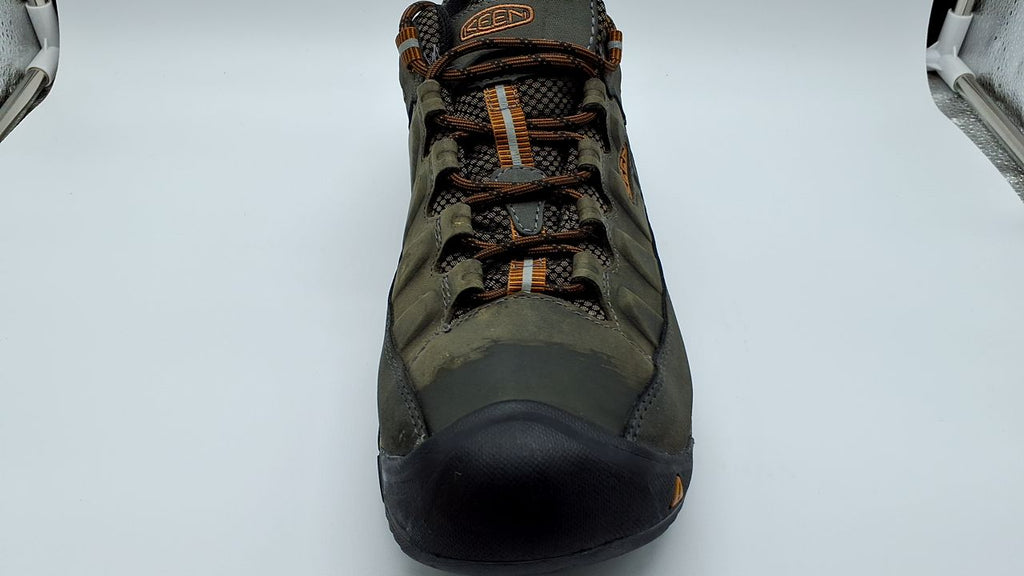KEEN Men's Targhee 3 Low Height Waterproof Hiking Shoes, Black Olive/Golden Brown, 10.5 US - Image 3