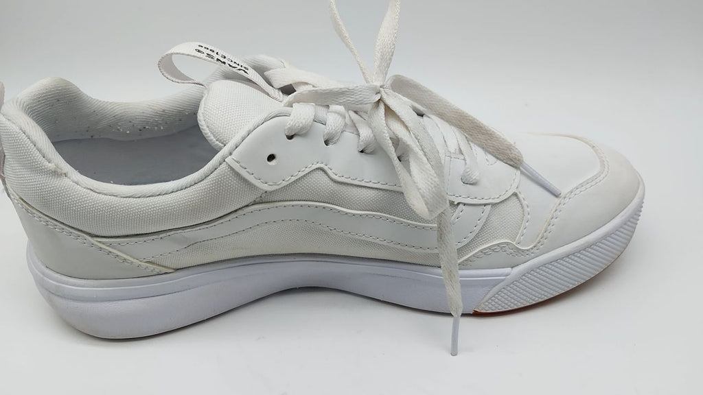 Vans Women's Range EXP Shoe, Tumble Canvas White White, 10 M US - Image 2
