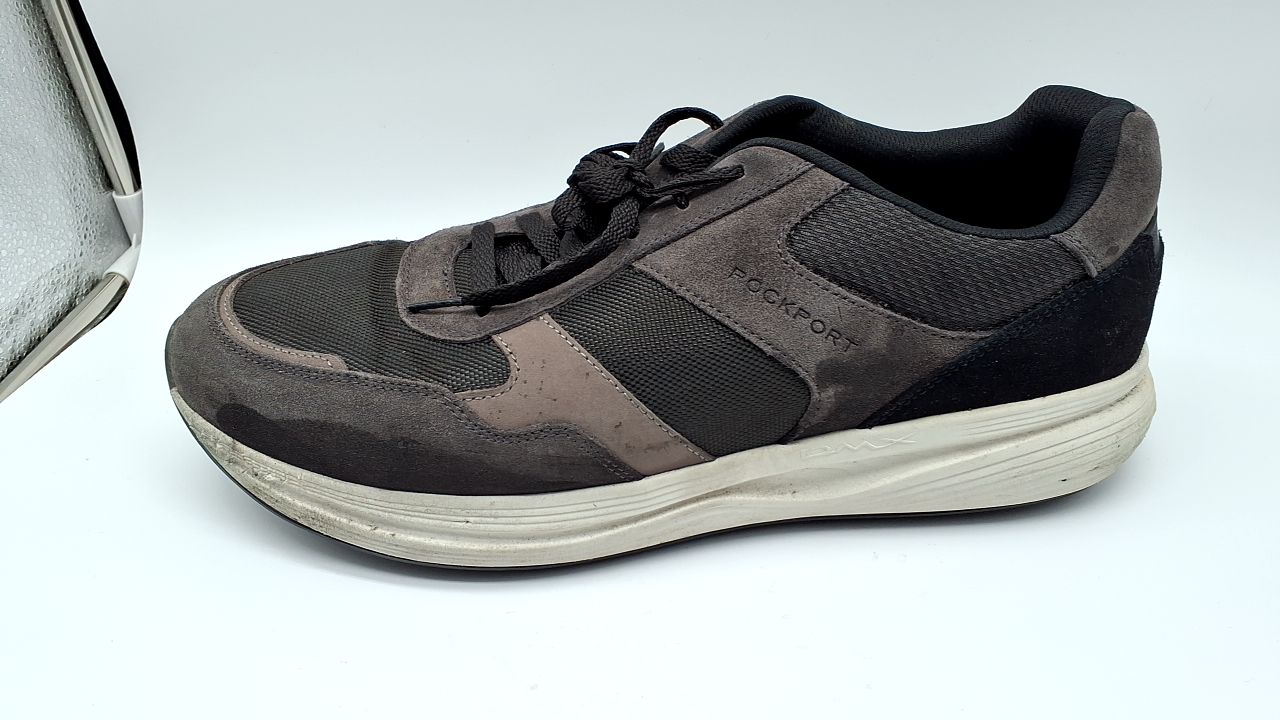 Rockport Men's DMX Corvin Sneaker, Dark Grey Multi, 14 Wide - Image 1