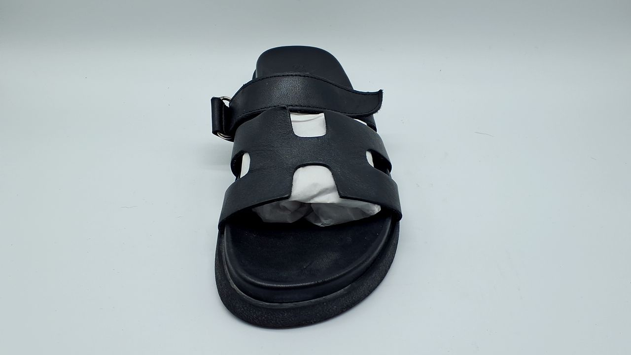 Steve Madden Women's Mayven Slide Sandal, Black Leather, 7 - Image 3