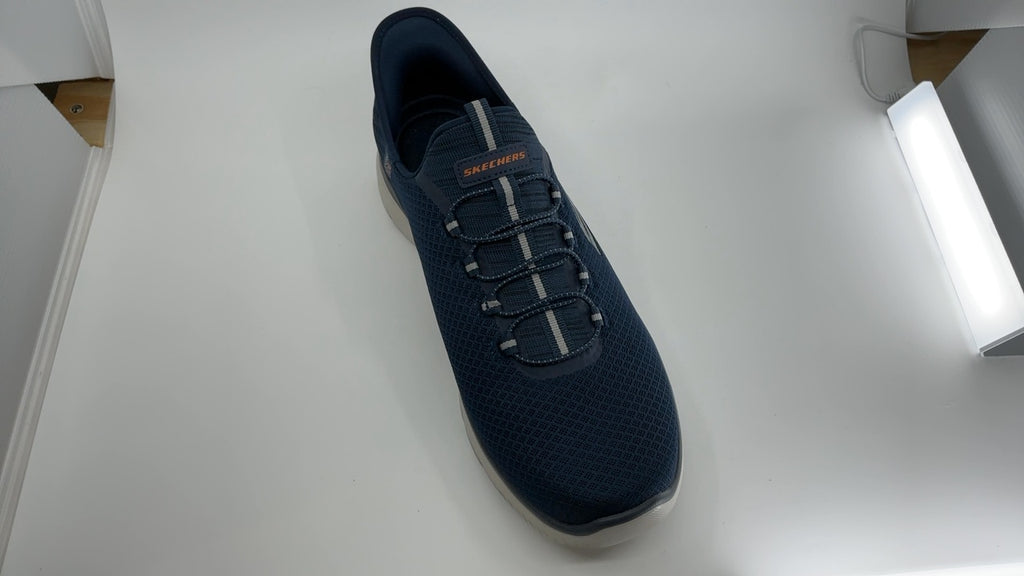 Skechers Men's Summits High Range Hands Free Slip-in Sneaker, Navy, 12 Wide - Image 1