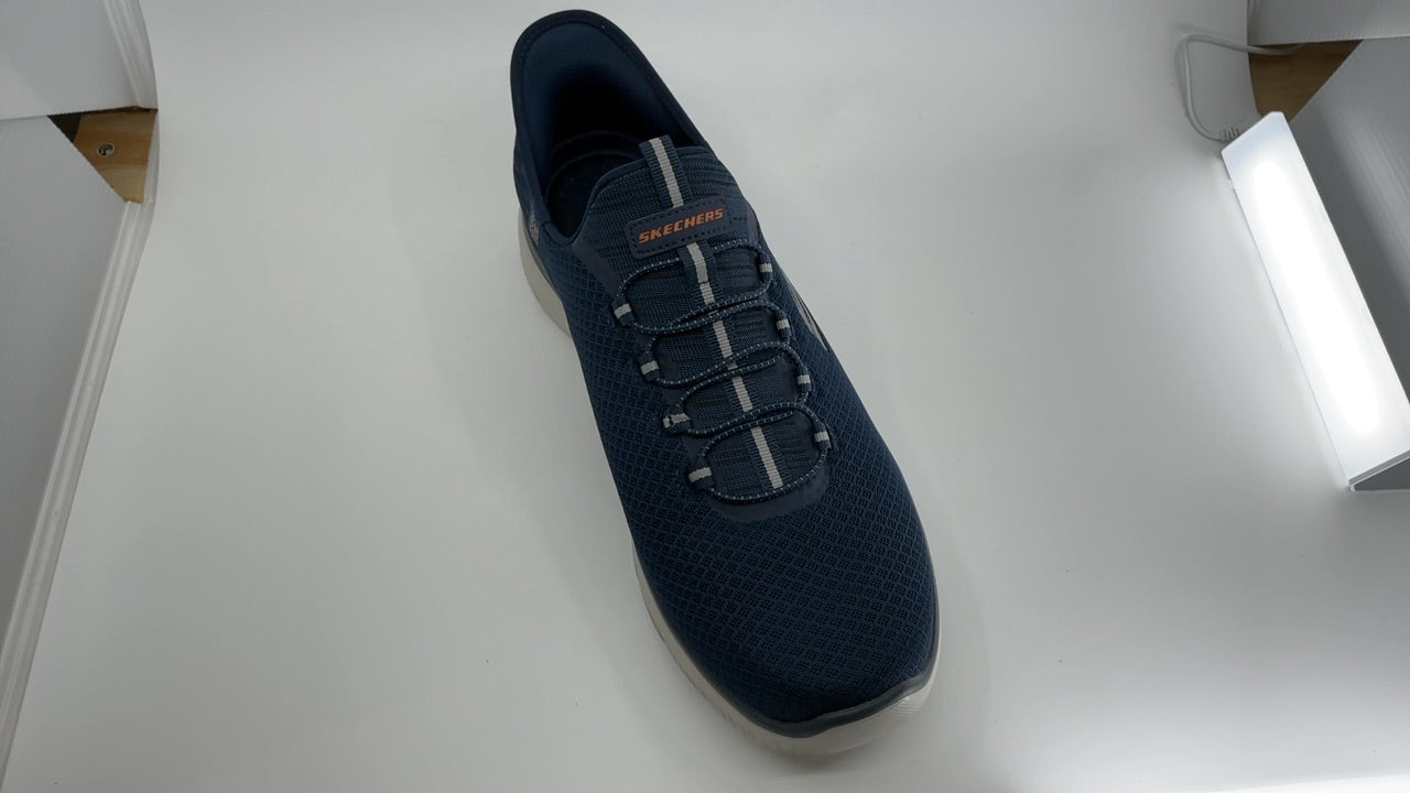 Skechers Men's Summits High Range Hands Free Slip-in Sneaker, Navy, 12 Wide - Image 1