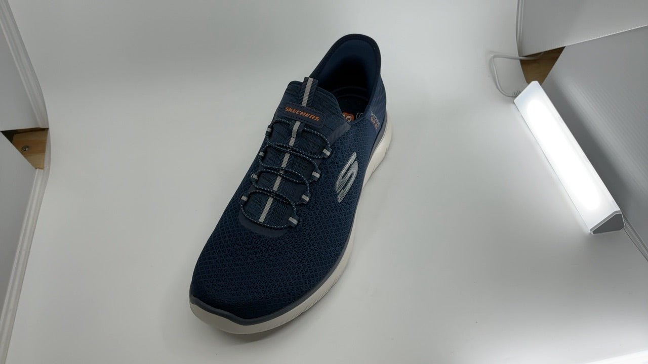 Skechers Men's Summits High Range Hands Free Slip-in Sneaker, Navy, 12 Wide - Image 2