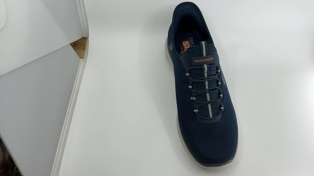 Skechers Men's Summits High Range Hands Free Slip-in Sneaker, Navy, 12 Wide - Image 3