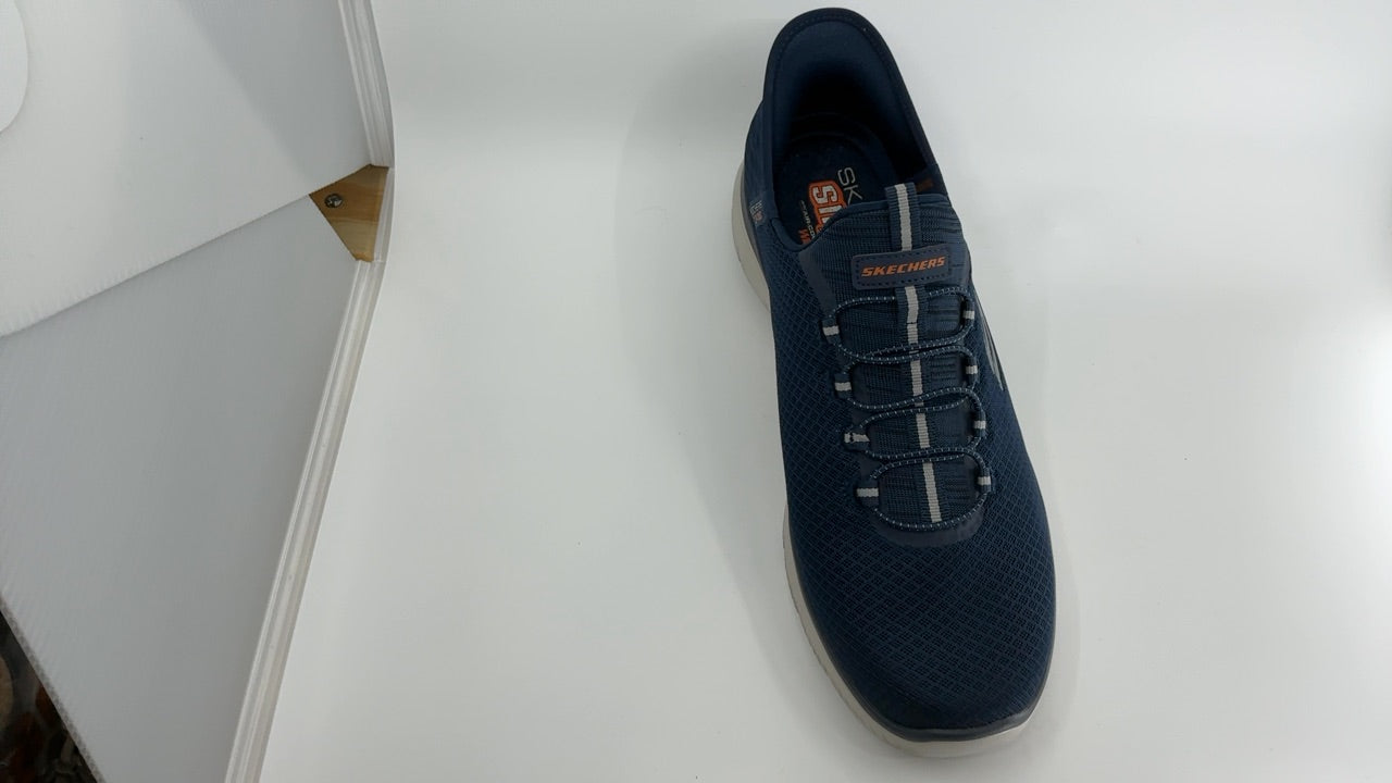 Skechers Men's Summits High Range Hands Free Slip-in Sneaker, Navy, 12 Wide - Image 3