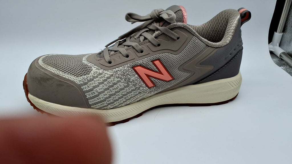 New Balance Women's Speedware Composite Toe Shoe - Slip Resistant, Puncture Resistant, Electrical Hazard, Beige/Desert Flower, 9.5 Wide - Image 2
