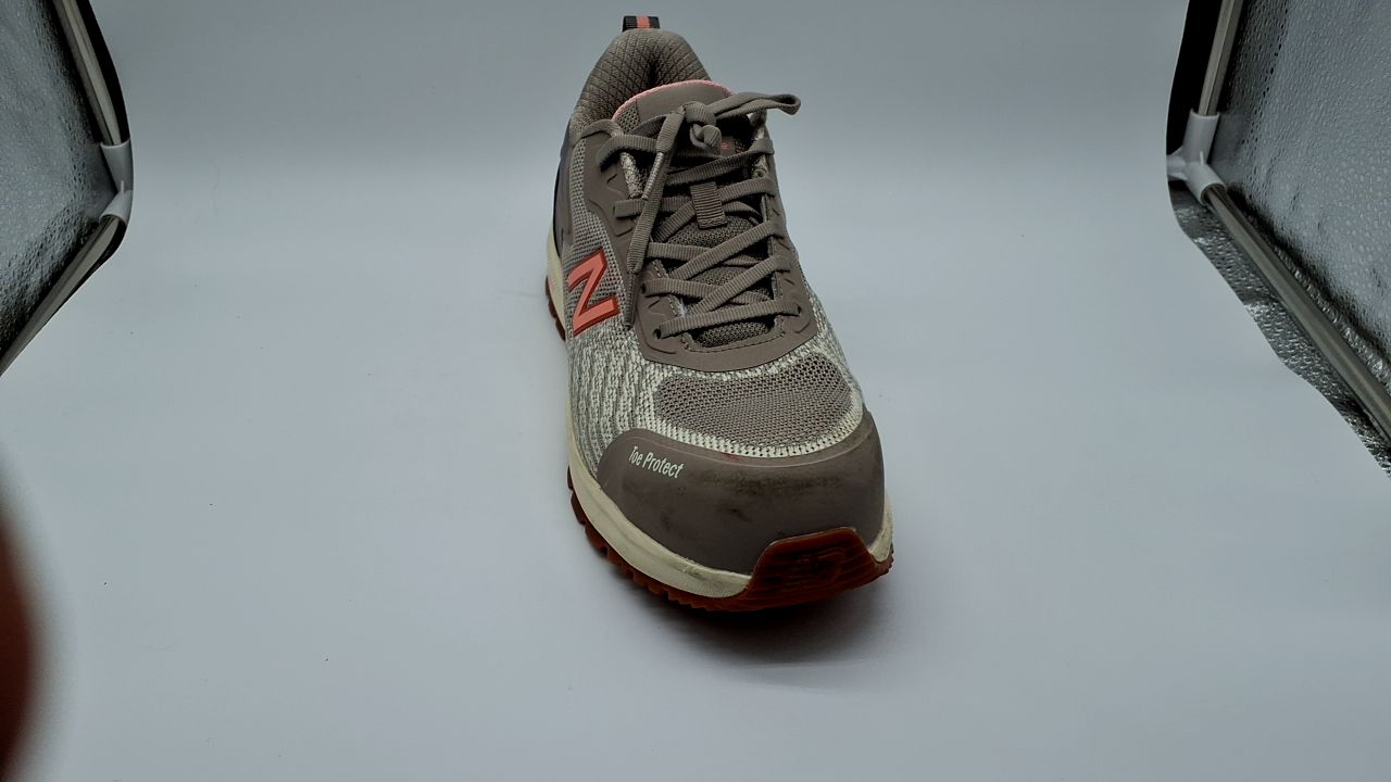 New Balance Women's Speedware Composite Toe Shoe - Slip Resistant, Puncture Resistant, Electrical Hazard, Beige/Desert Flower, 9.5 Wide - Image 3
