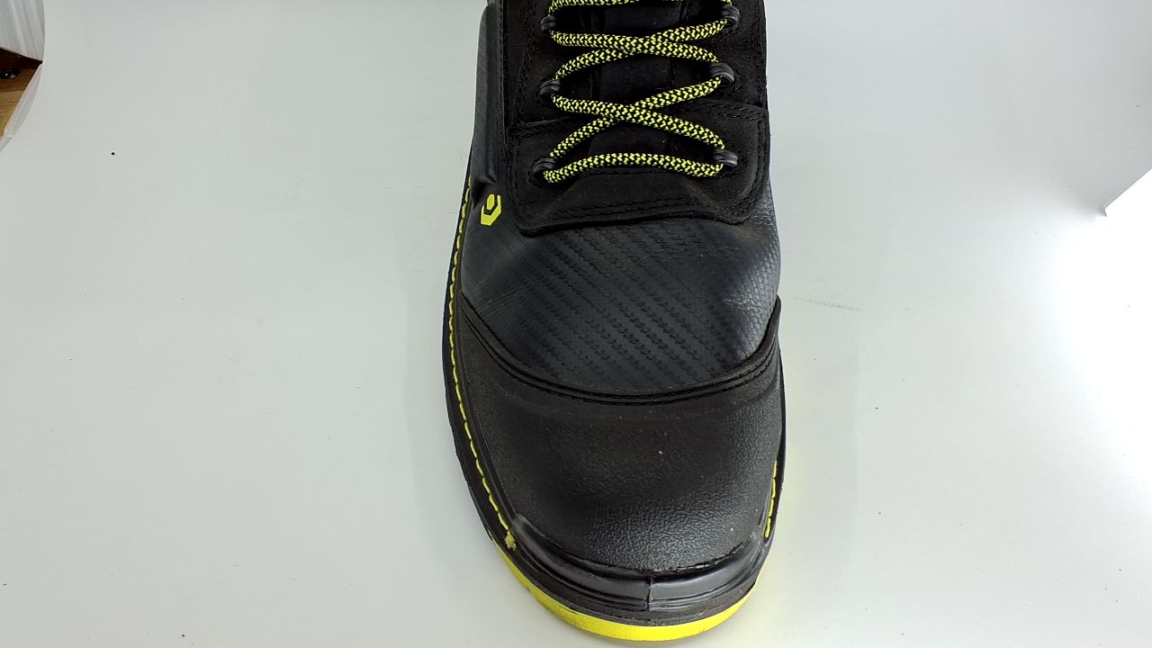 Wolverine Men's Overpass 6" Mid Composite Toe Waterproof Work Boot Construction, Black/Lime, 13 X-Wide - Image 3