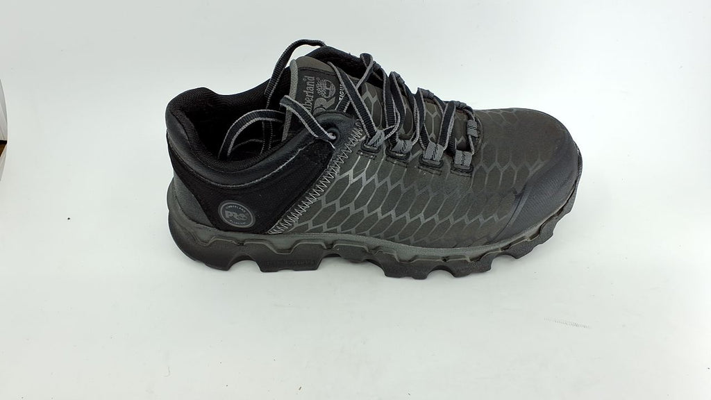 Timberland PRO Women's Powertrain Sport Alloy Safety Toe Industrial Athletic Work Shoe, Black/Grey-2024 New, 6.5M - Image 1
