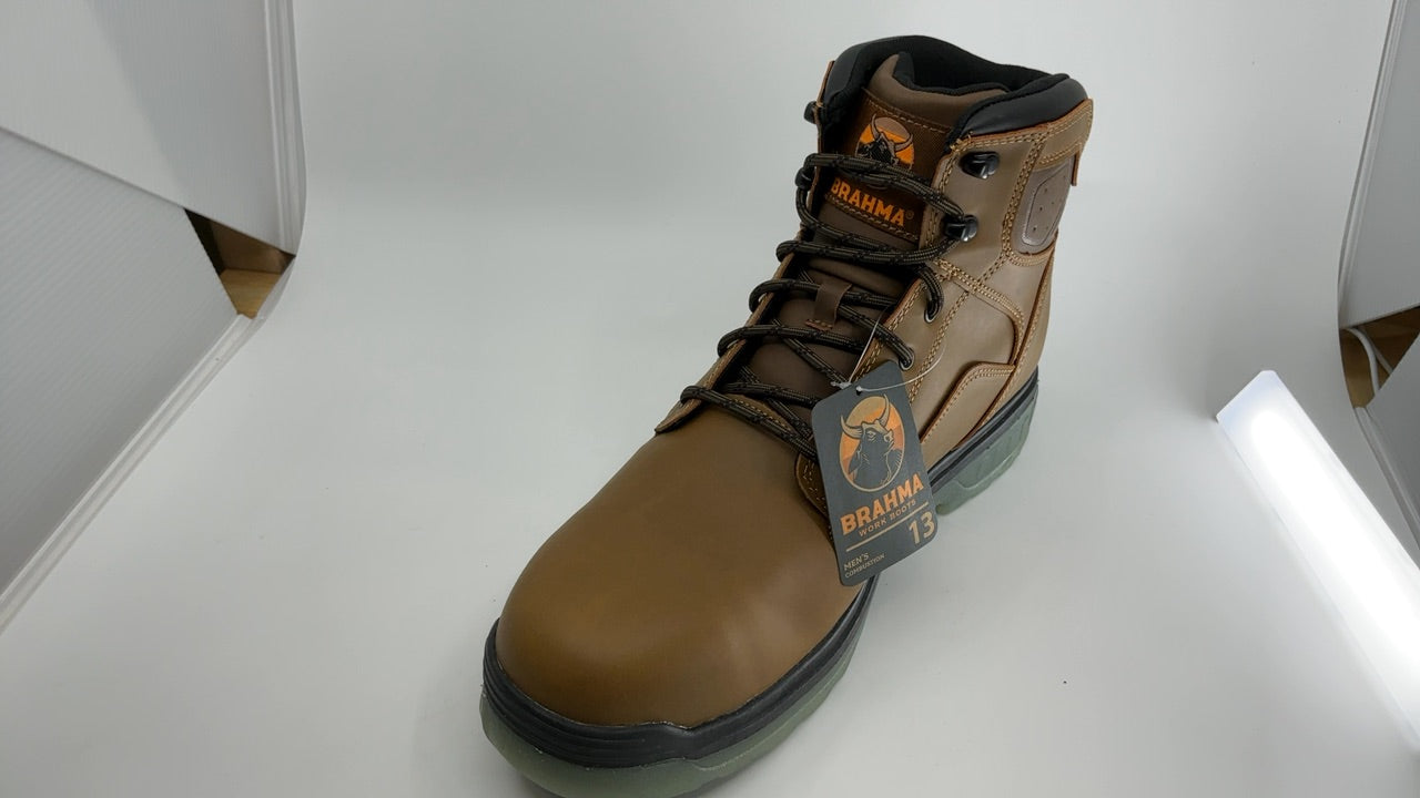 Brahma Men S Combustion 6  Steel Toe Work Boots, Size 13 - Image 3